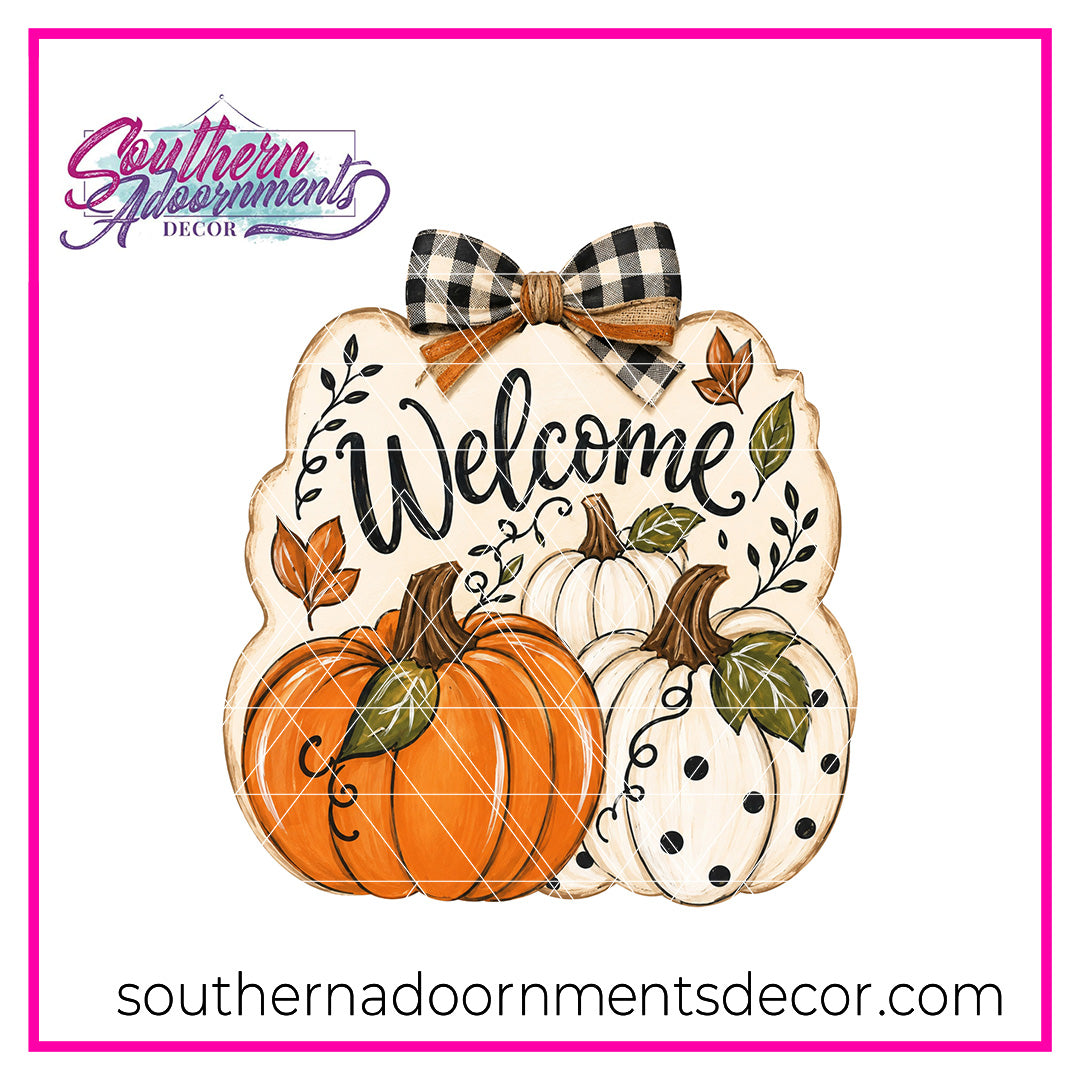Autumn Pumpkin Frame Blank