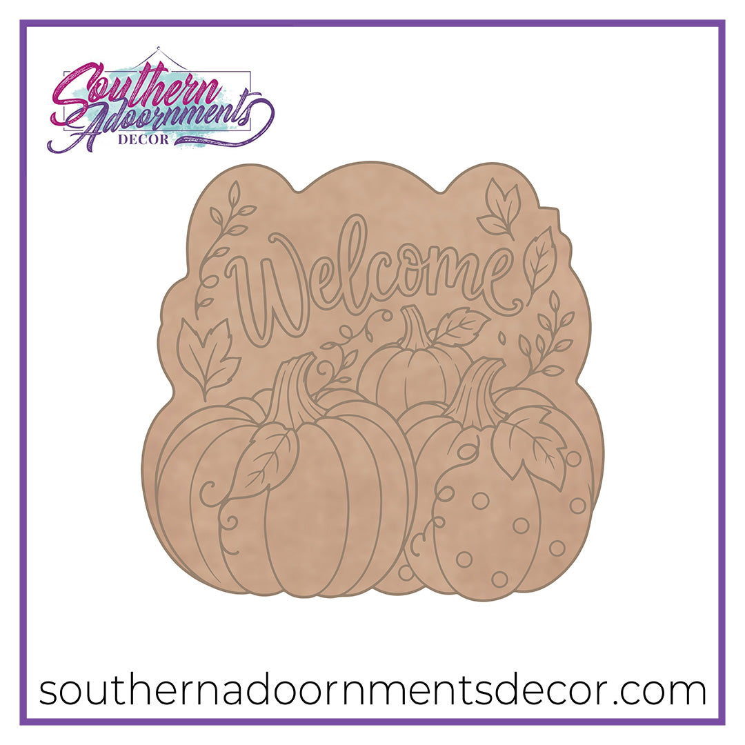 Autumn Pumpkin Frame Blank