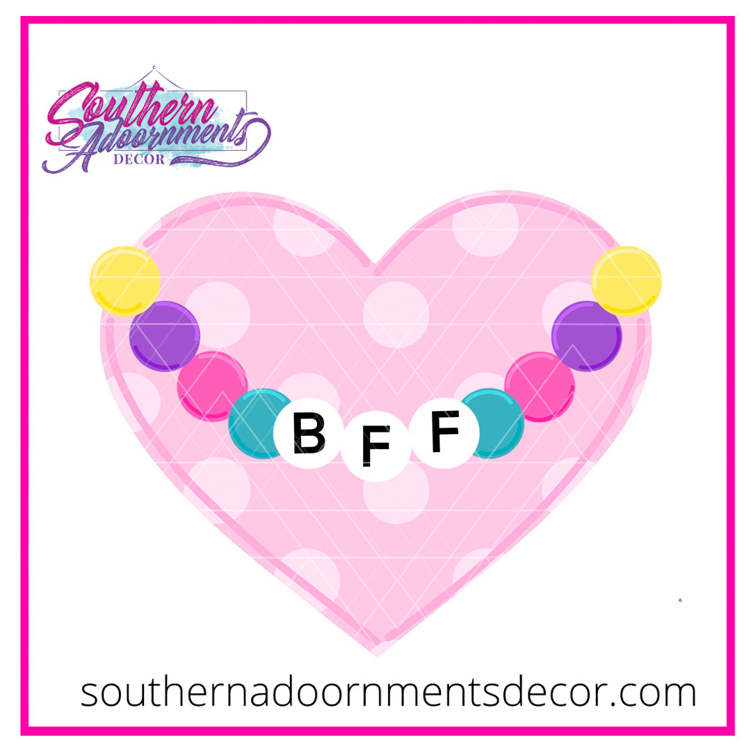 BFF Bracelet Heart Blank