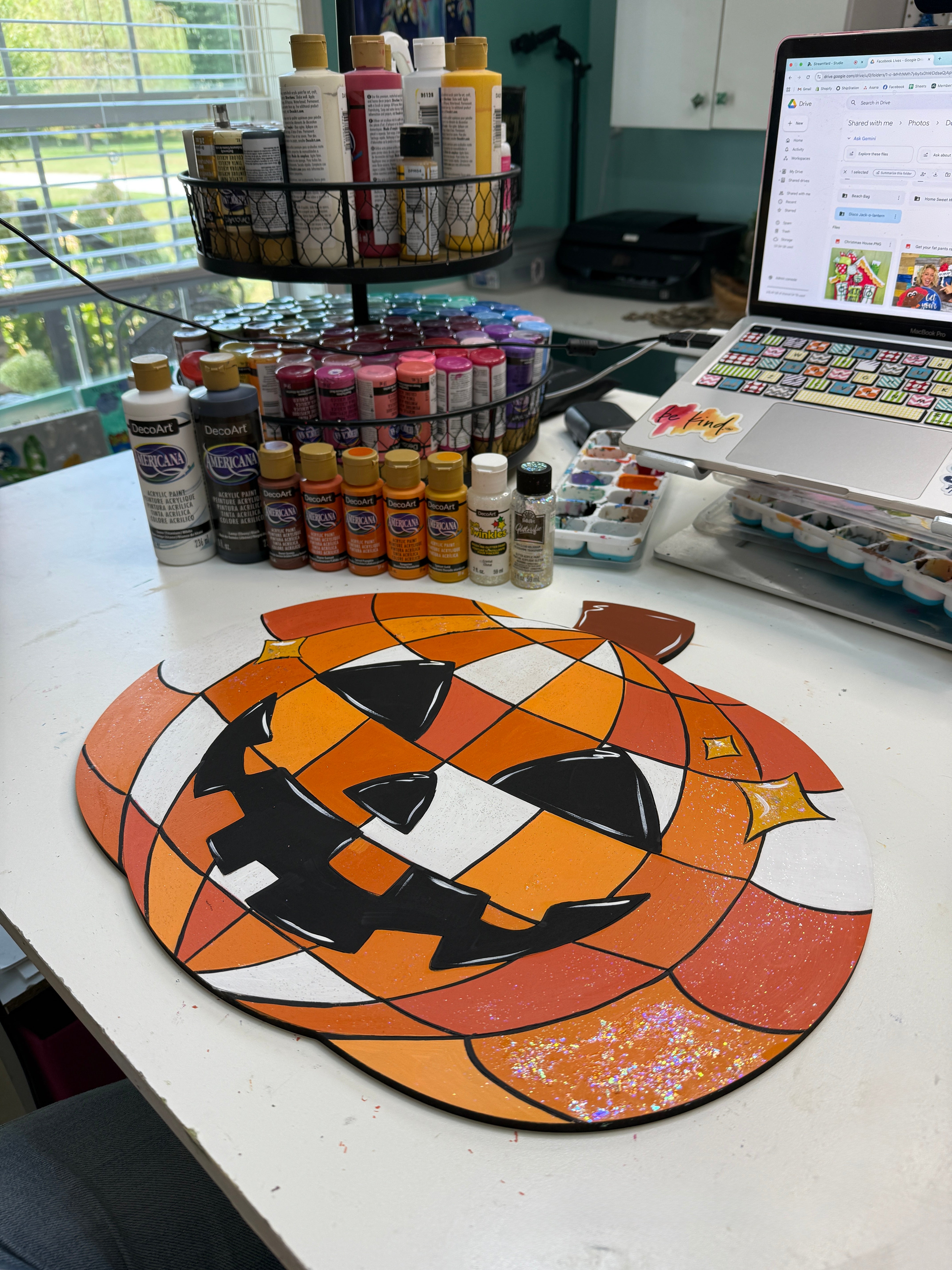Disco Jack O' Lantern Blank