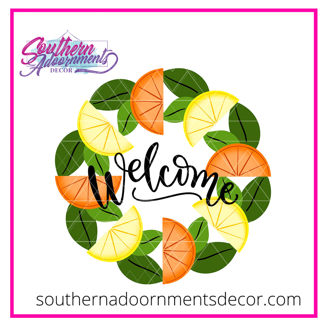 Citrus Welcome Blank