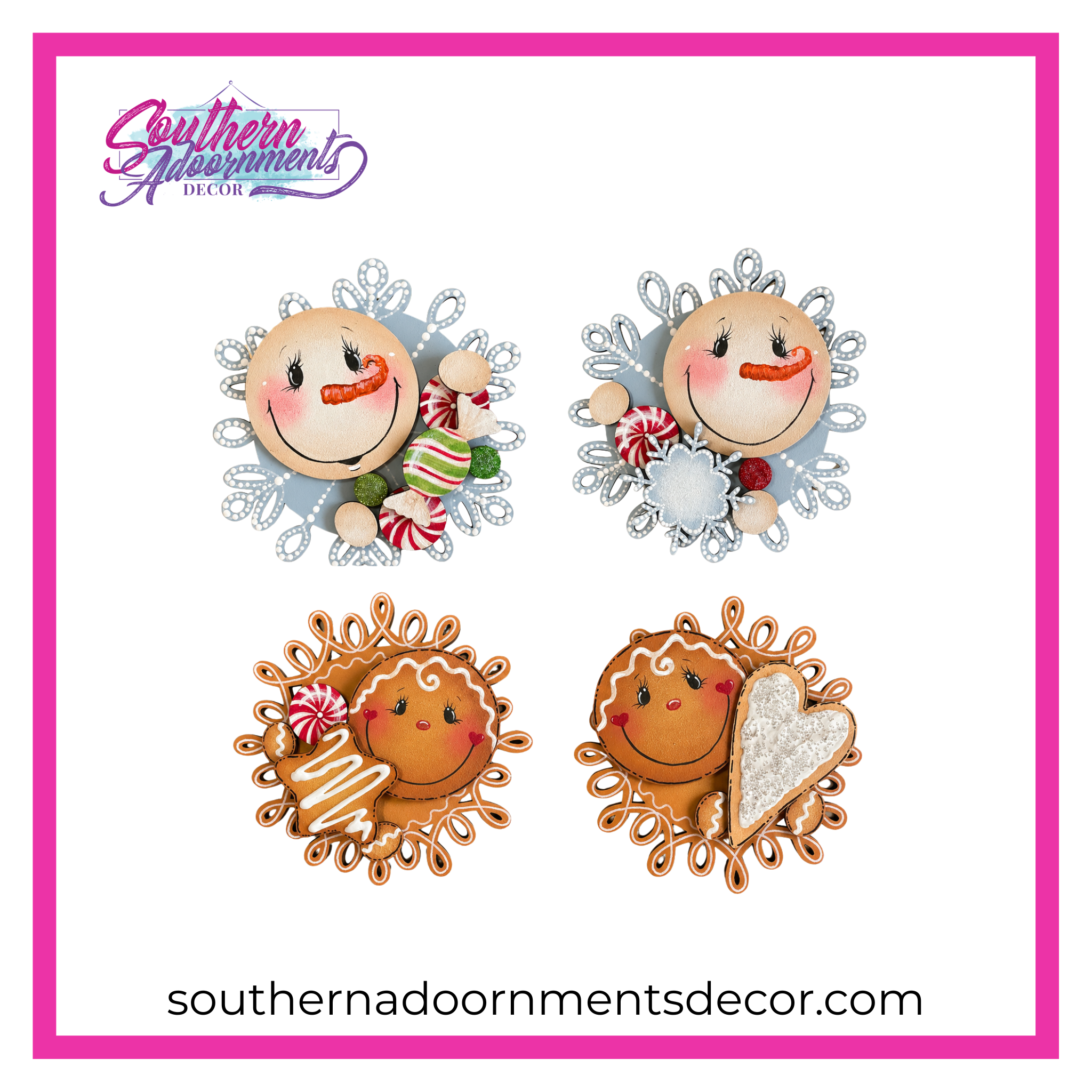 Cottage Caboodle Ornament Set Blank