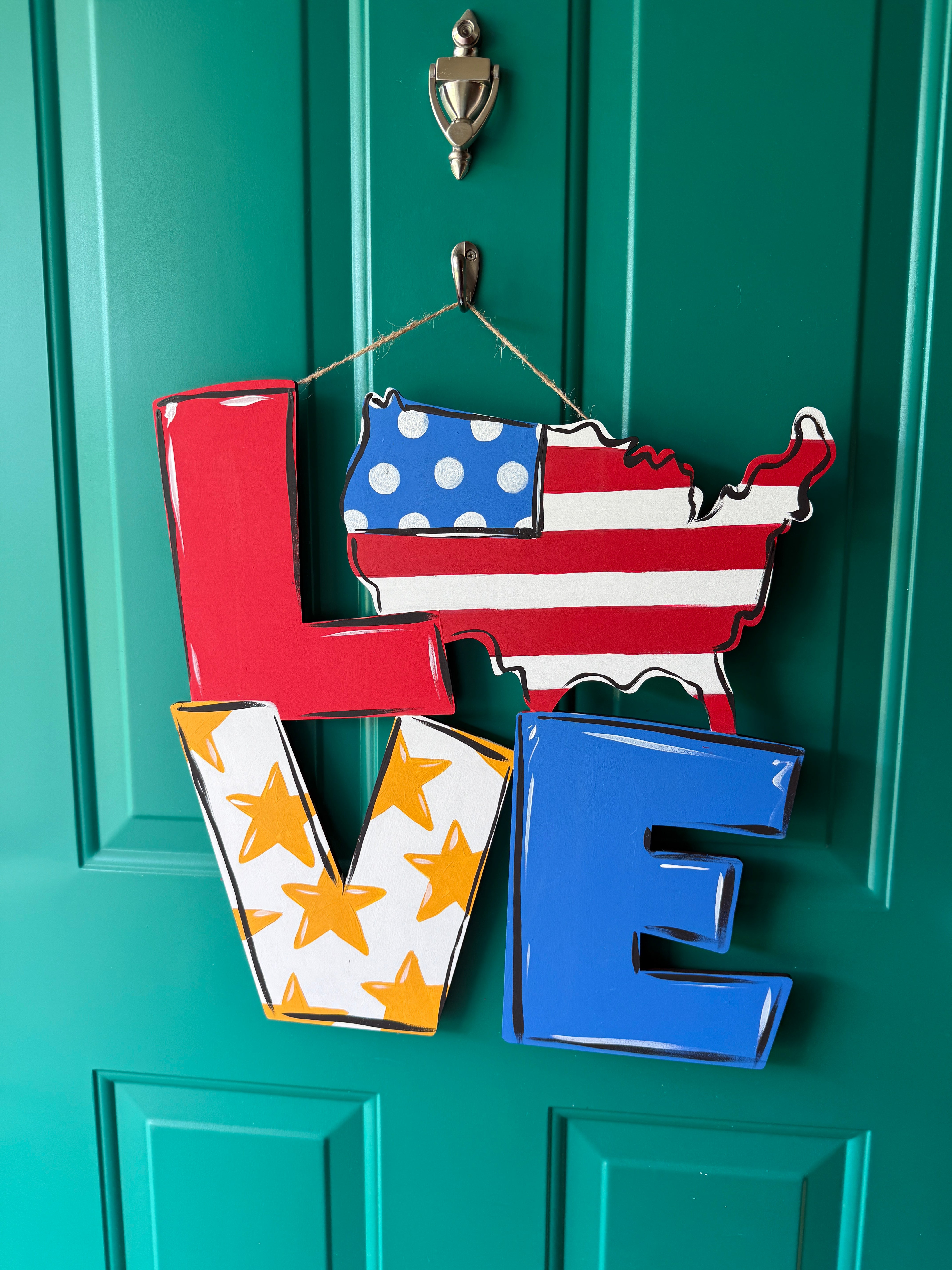 LOVE USA Wooden Blank