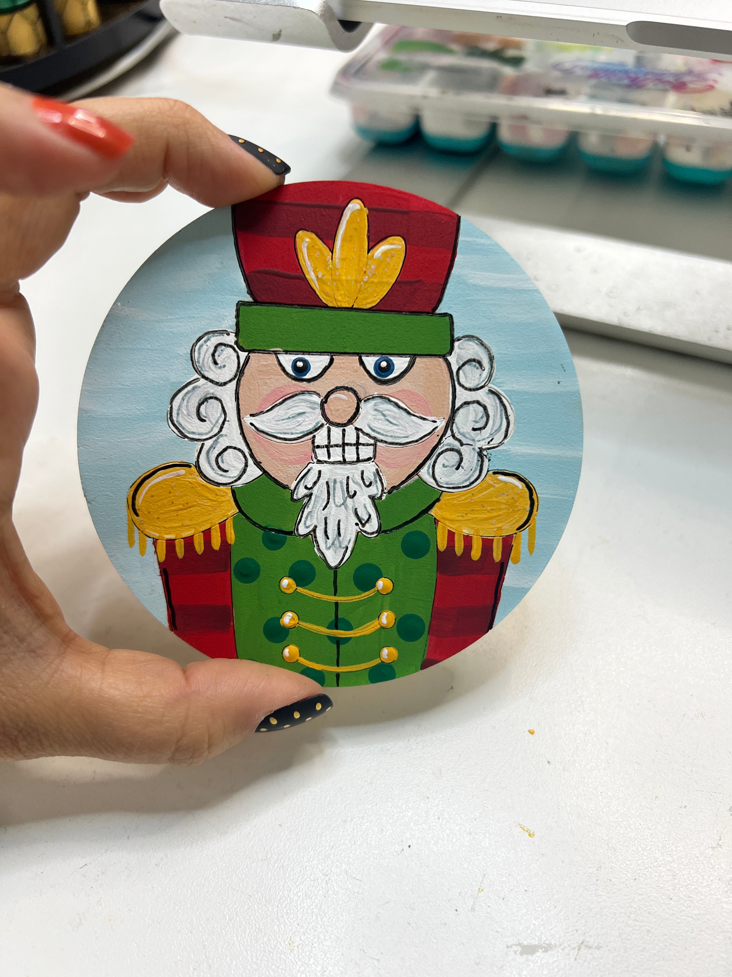 Nutcracker on Round Blank