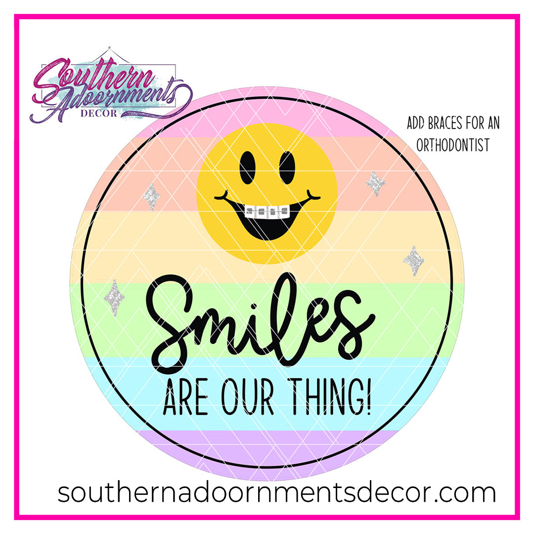 Dentist/Orthodontist Smiles Here Blank