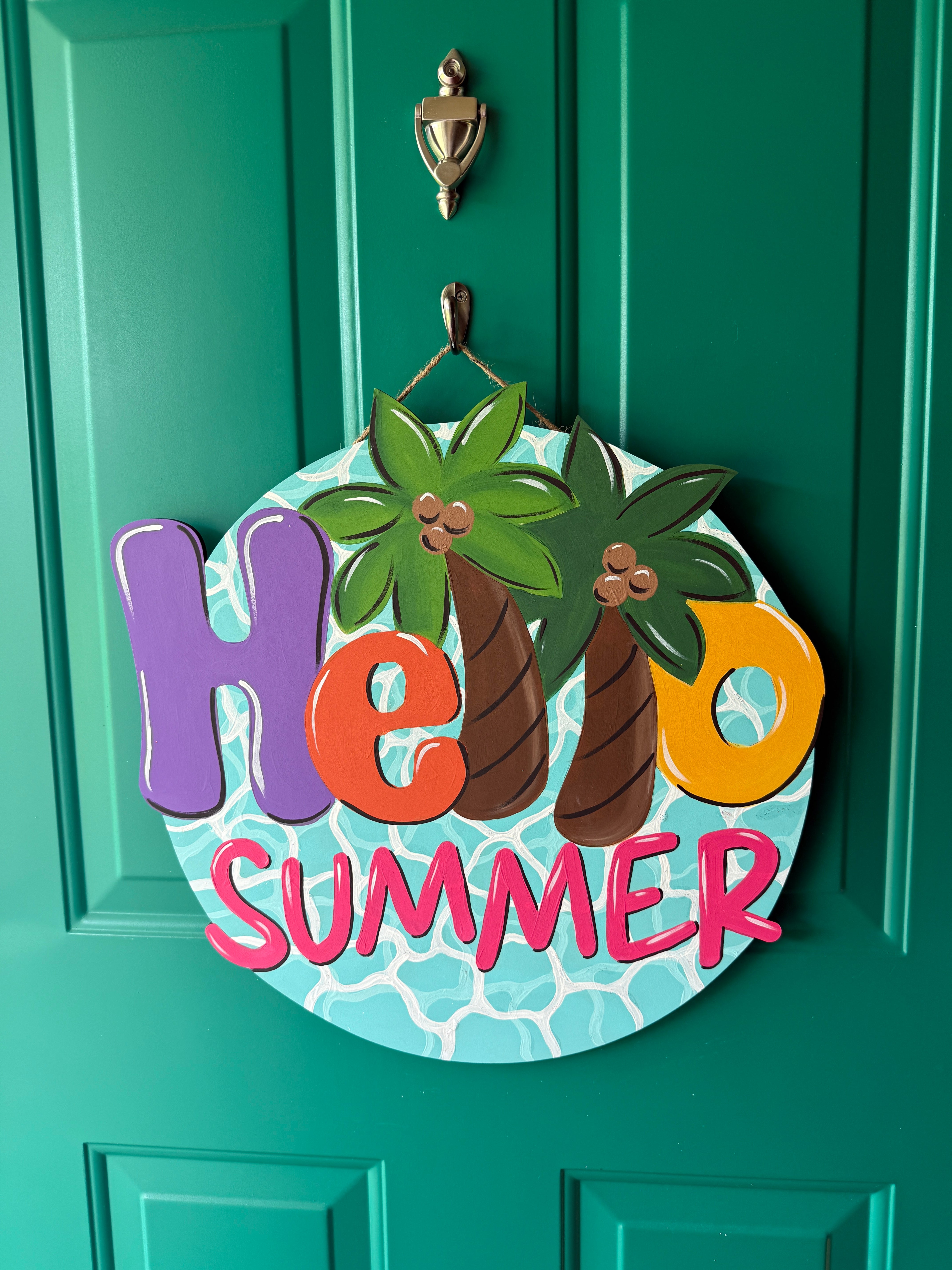 Hello Palm Trees Blank