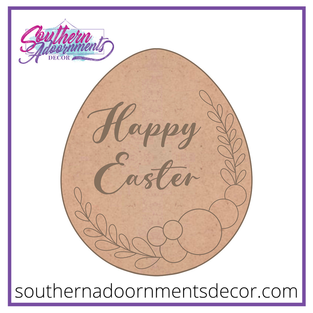 Elegant Easter Egg Blank