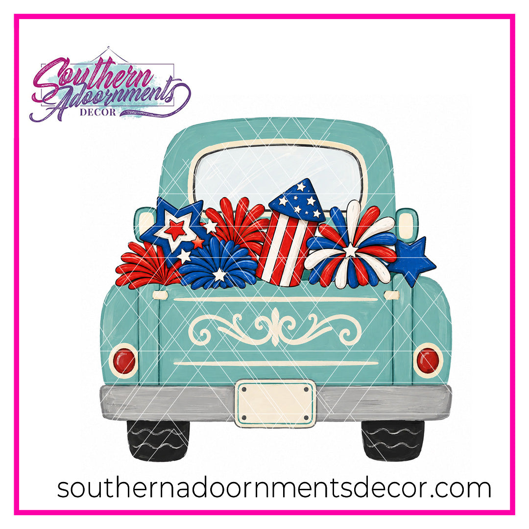 Celebration Truck with Attachments Template & Digital Cut File