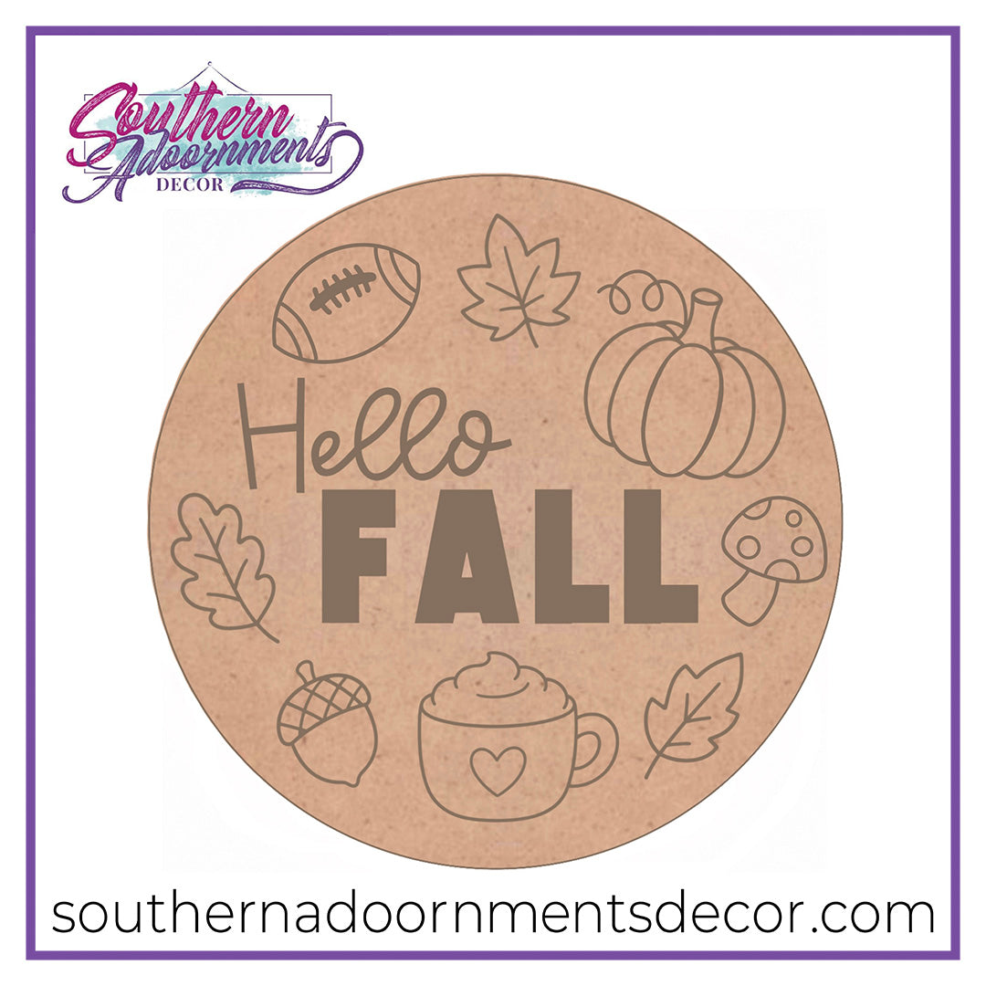 Hello Fall Faves Blank