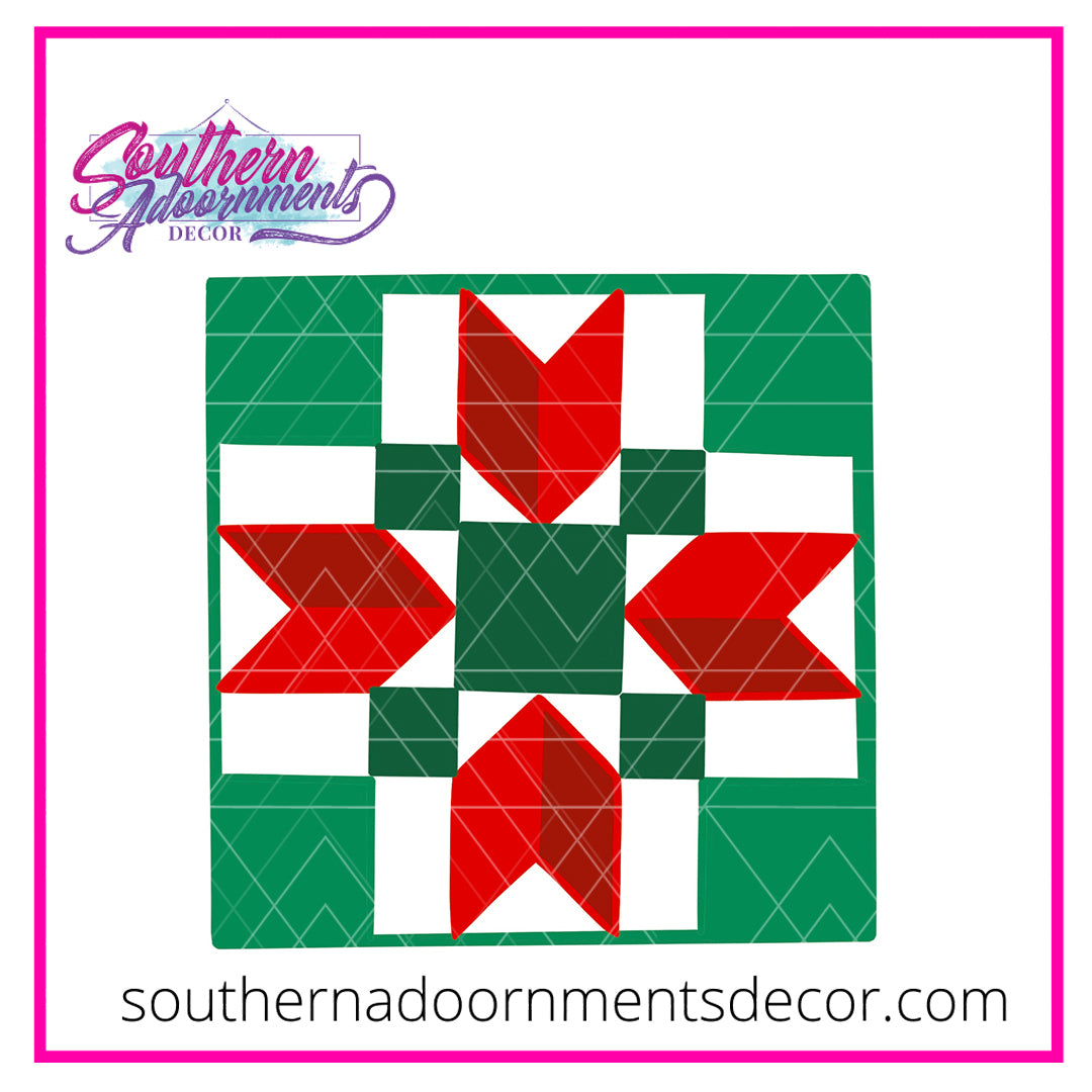 Holiday Quilt Block Blank