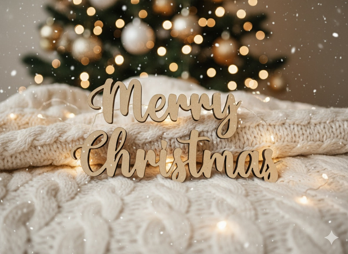 Merry Christmas Word BLANK