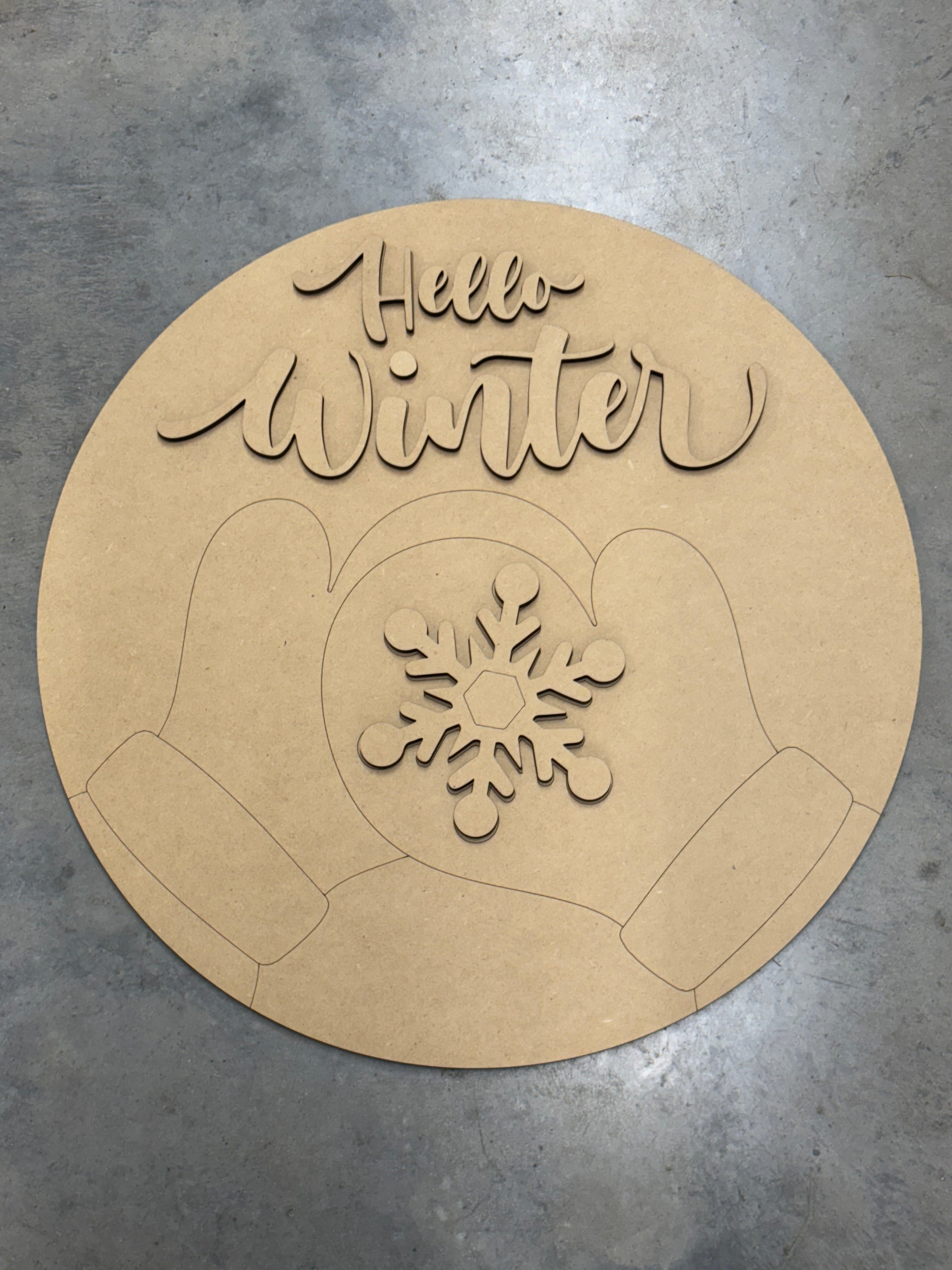 Catching Snowflakes Blank