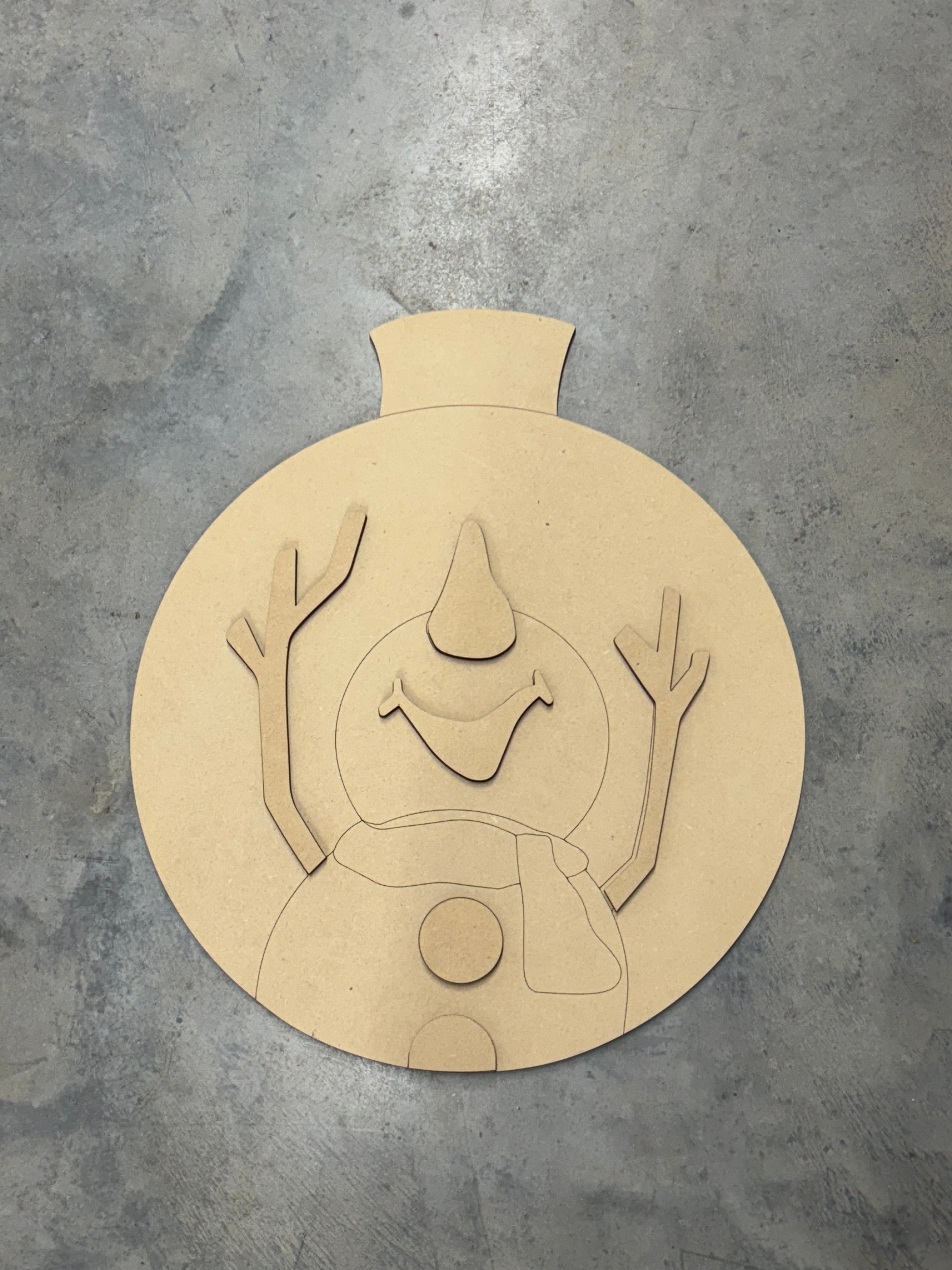 Snowman Ornament Blank