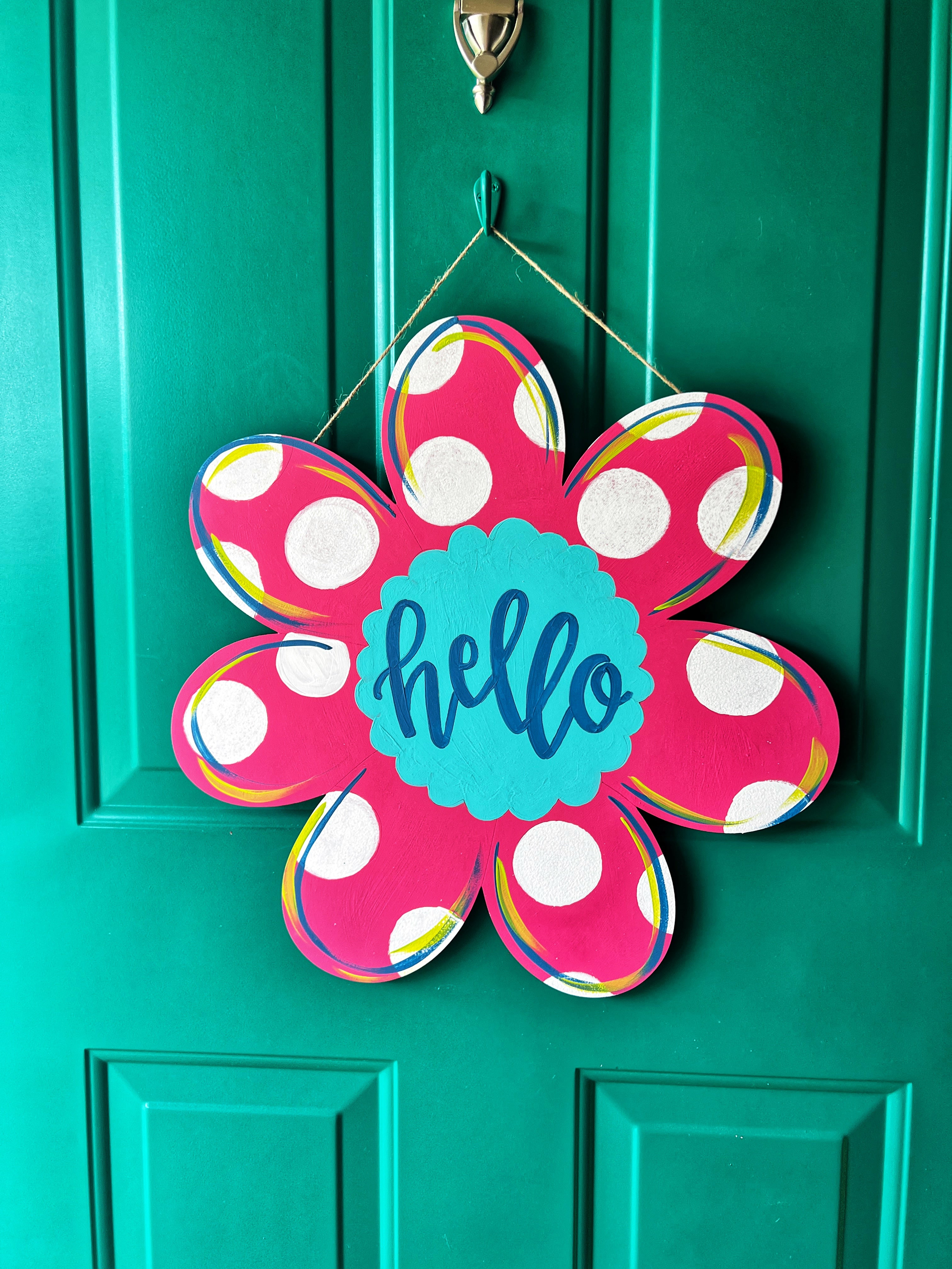 Polka Dot Daisy Blank