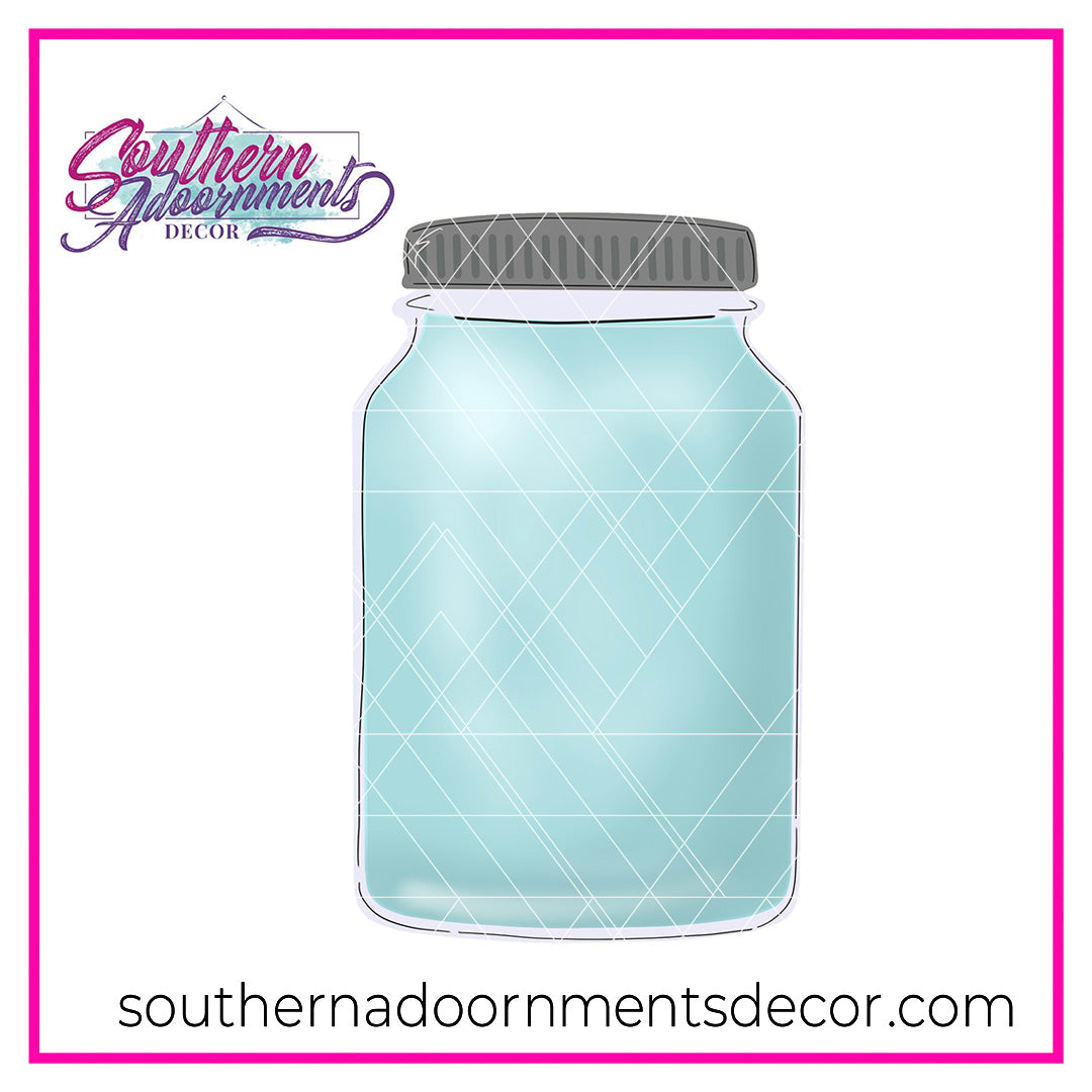 Mason Jar Wooden Blank