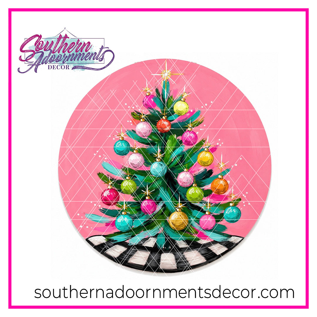 Pink Whimsy Christmas Blank