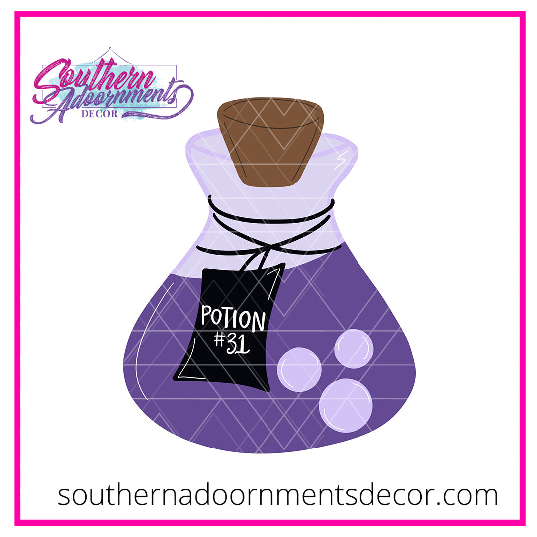 Potion Bottle Template & Digital Cut File Southern Adoornments Decor
