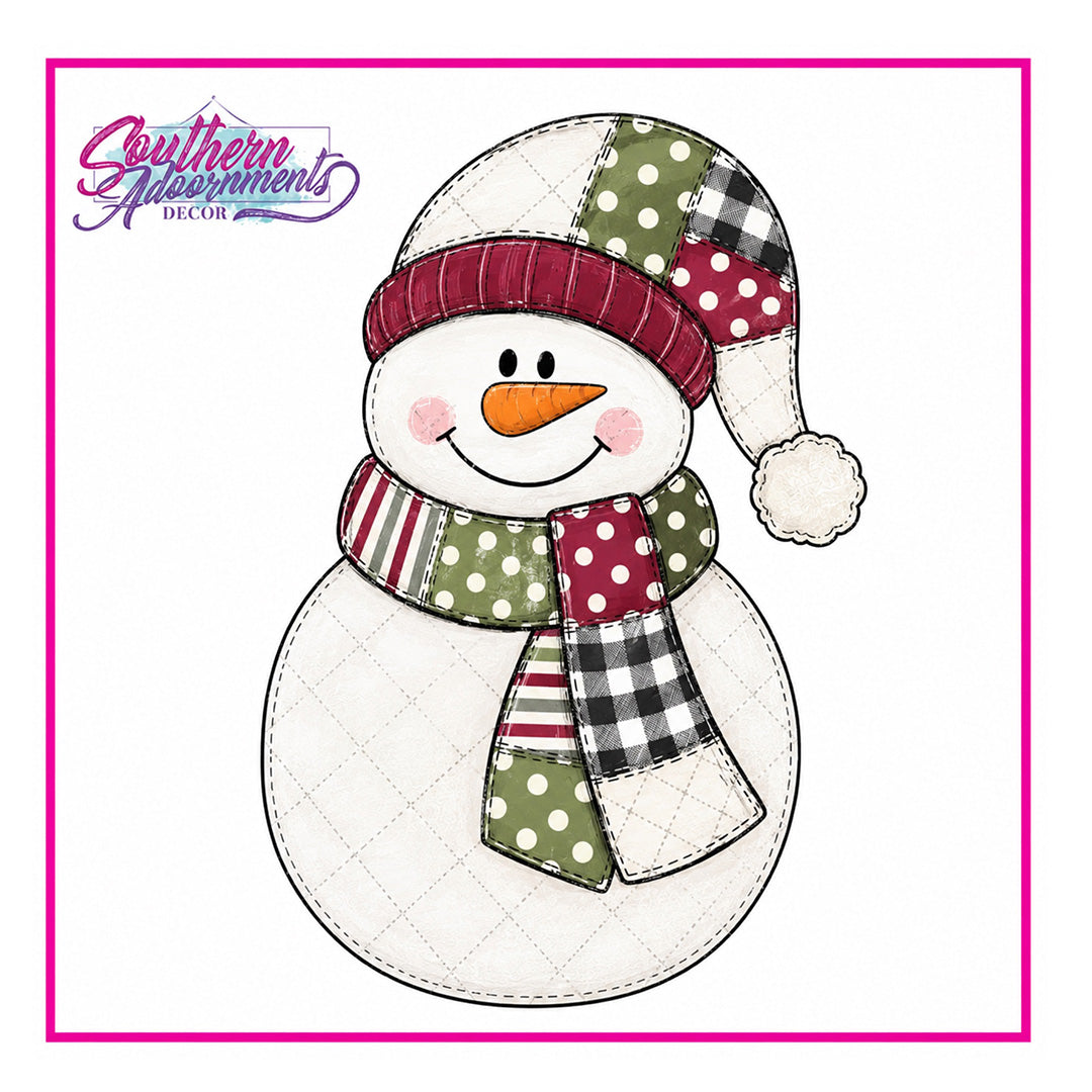 Quilted Snowman Blank