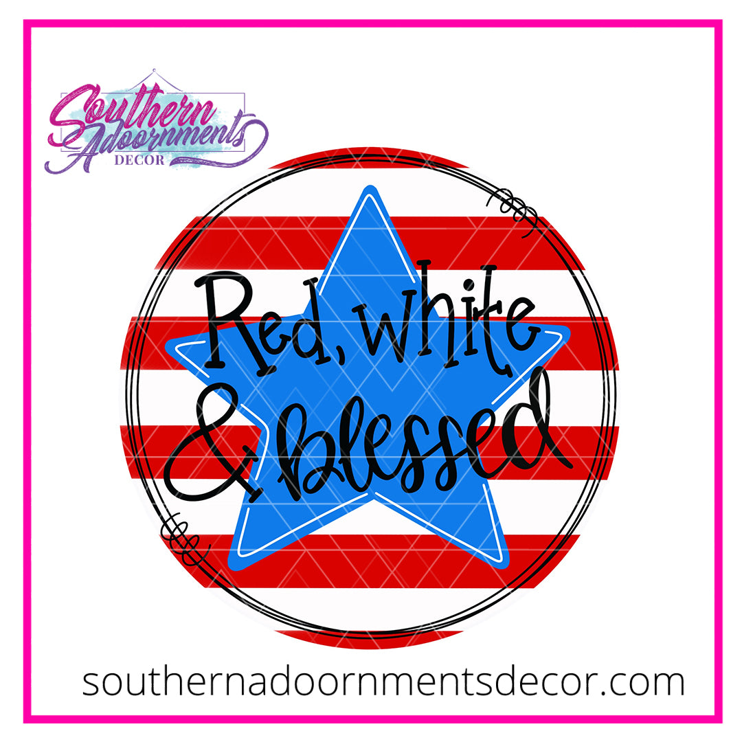 Red White and Blessed Blank