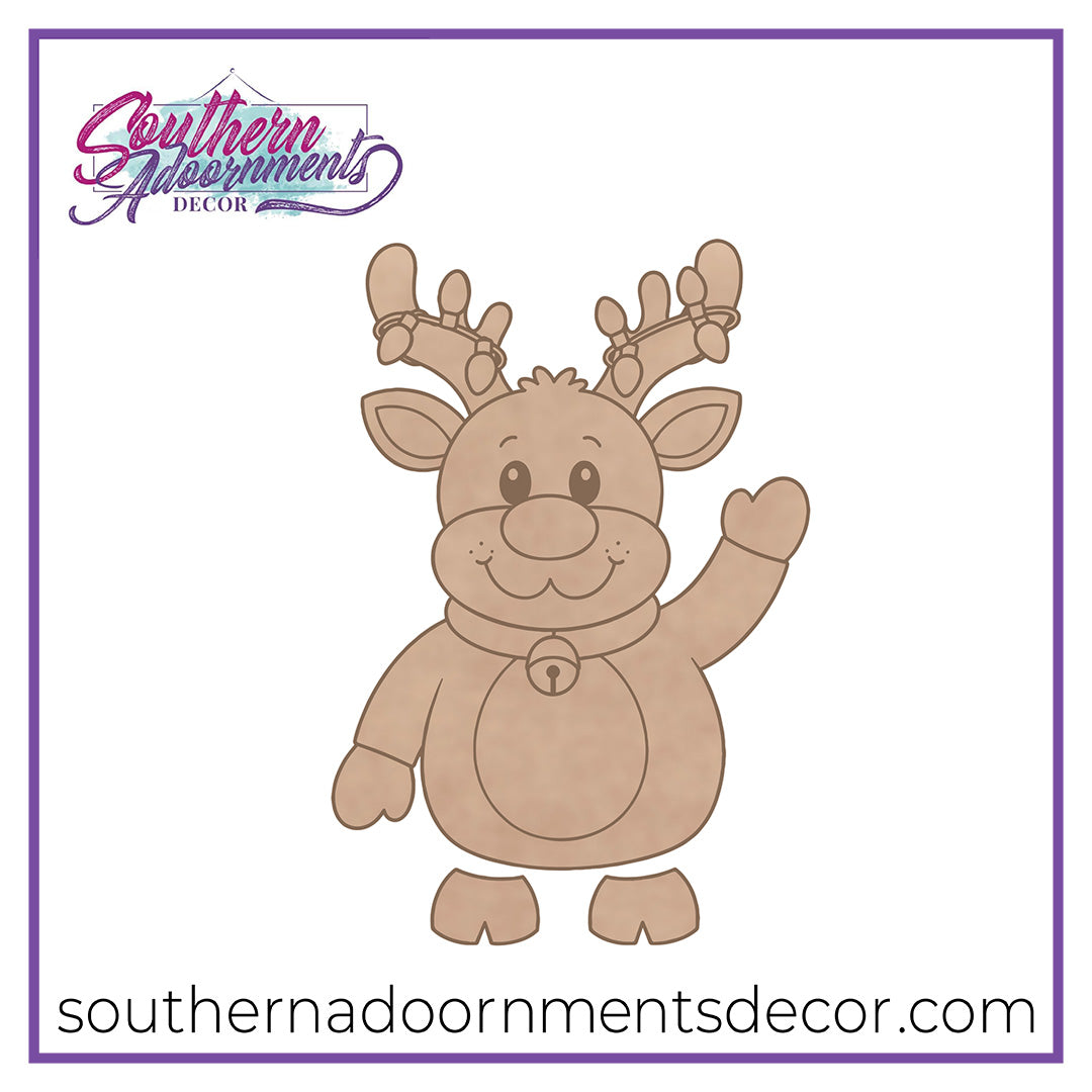 Ribbon Leg Reindeer Blank