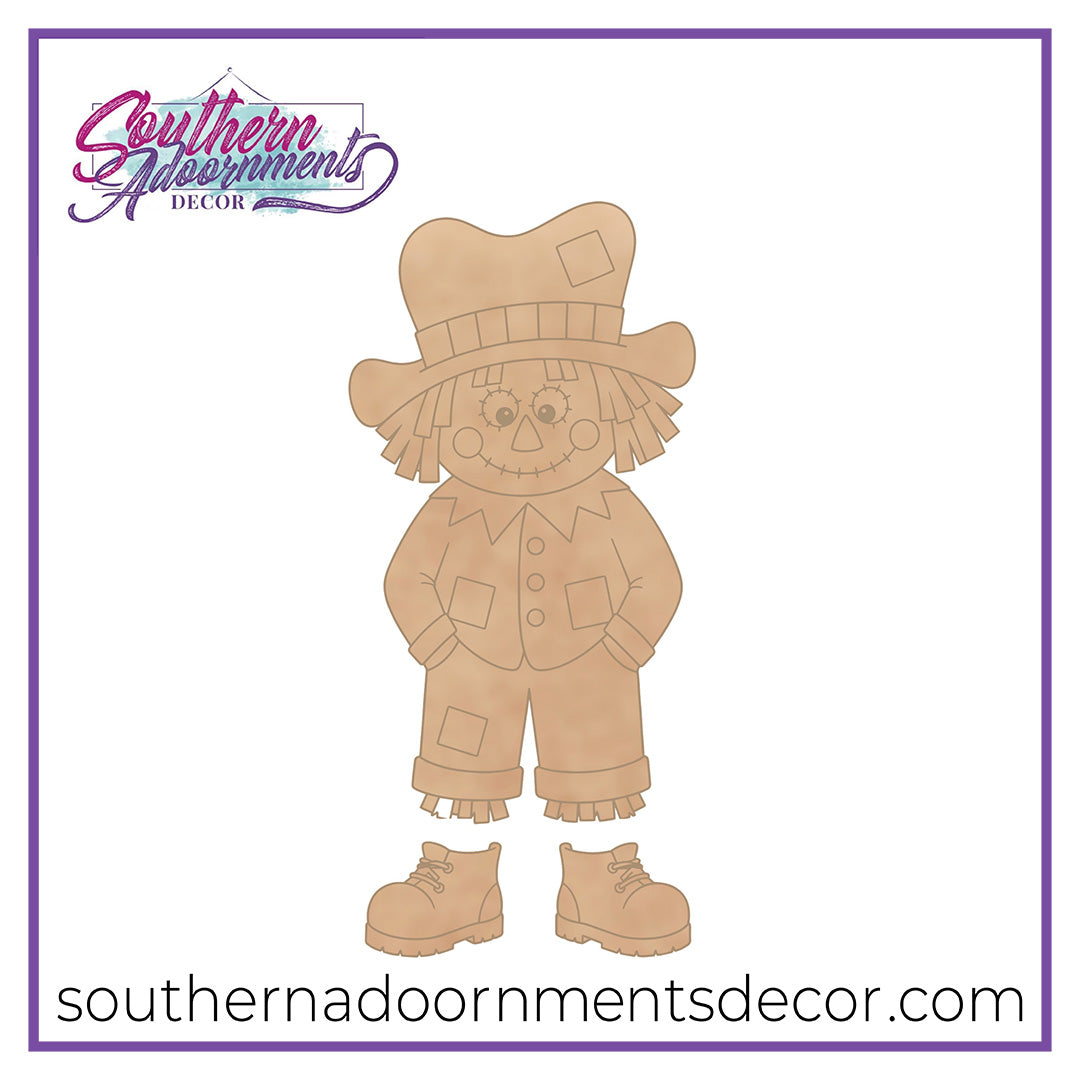 Ribbon Leg Scarecrow Blank