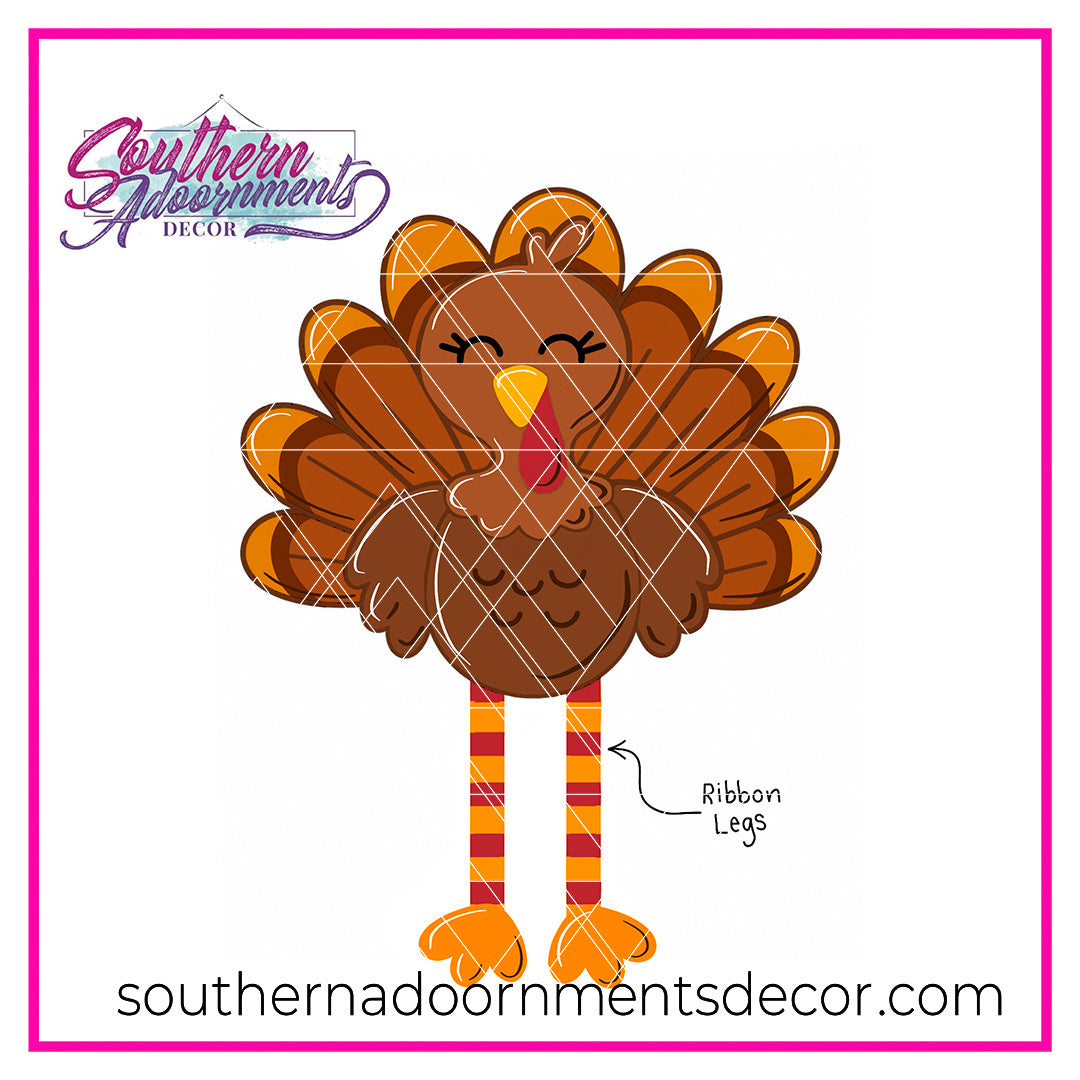 Ribbon Leg Turkey Blank