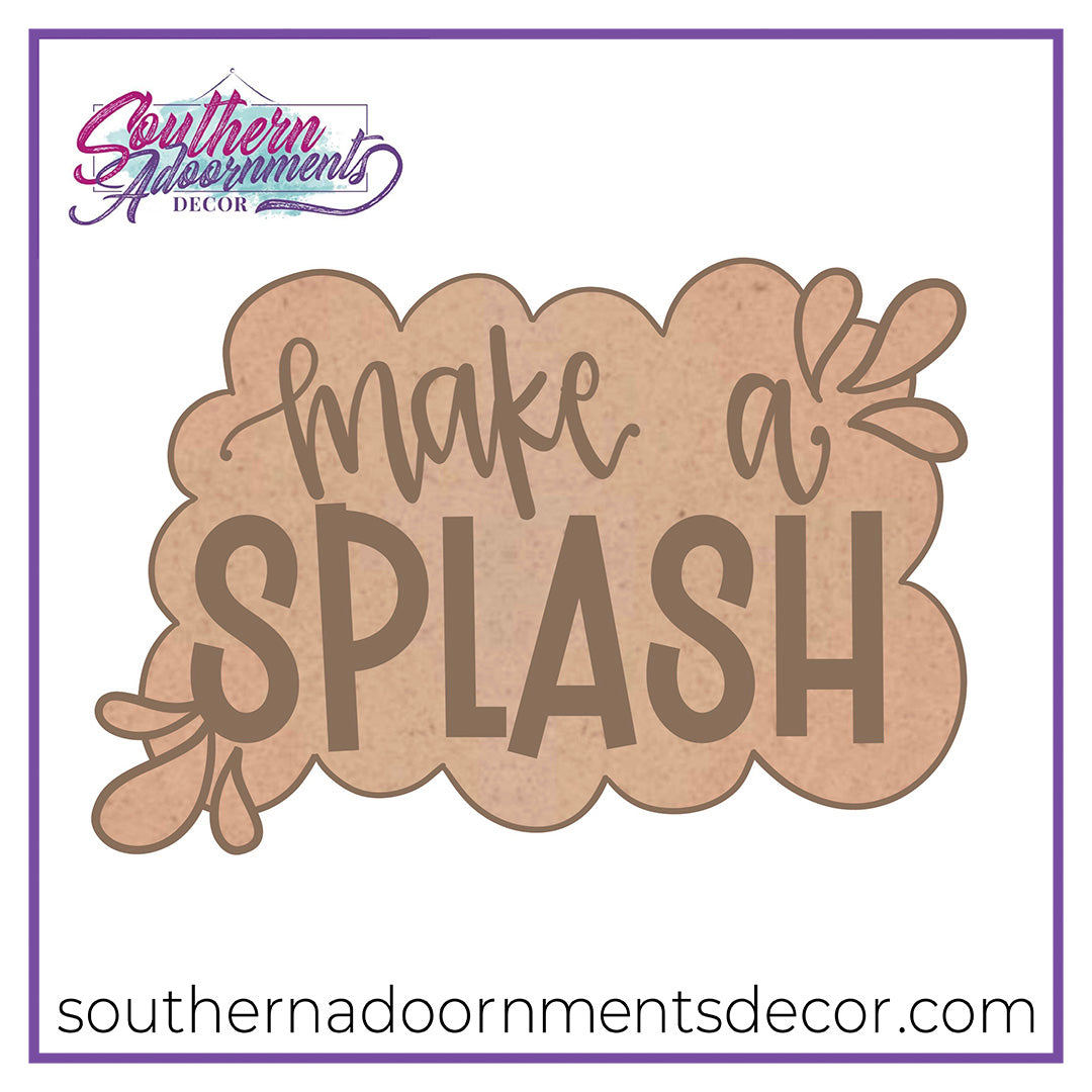 Splash Sign Blank