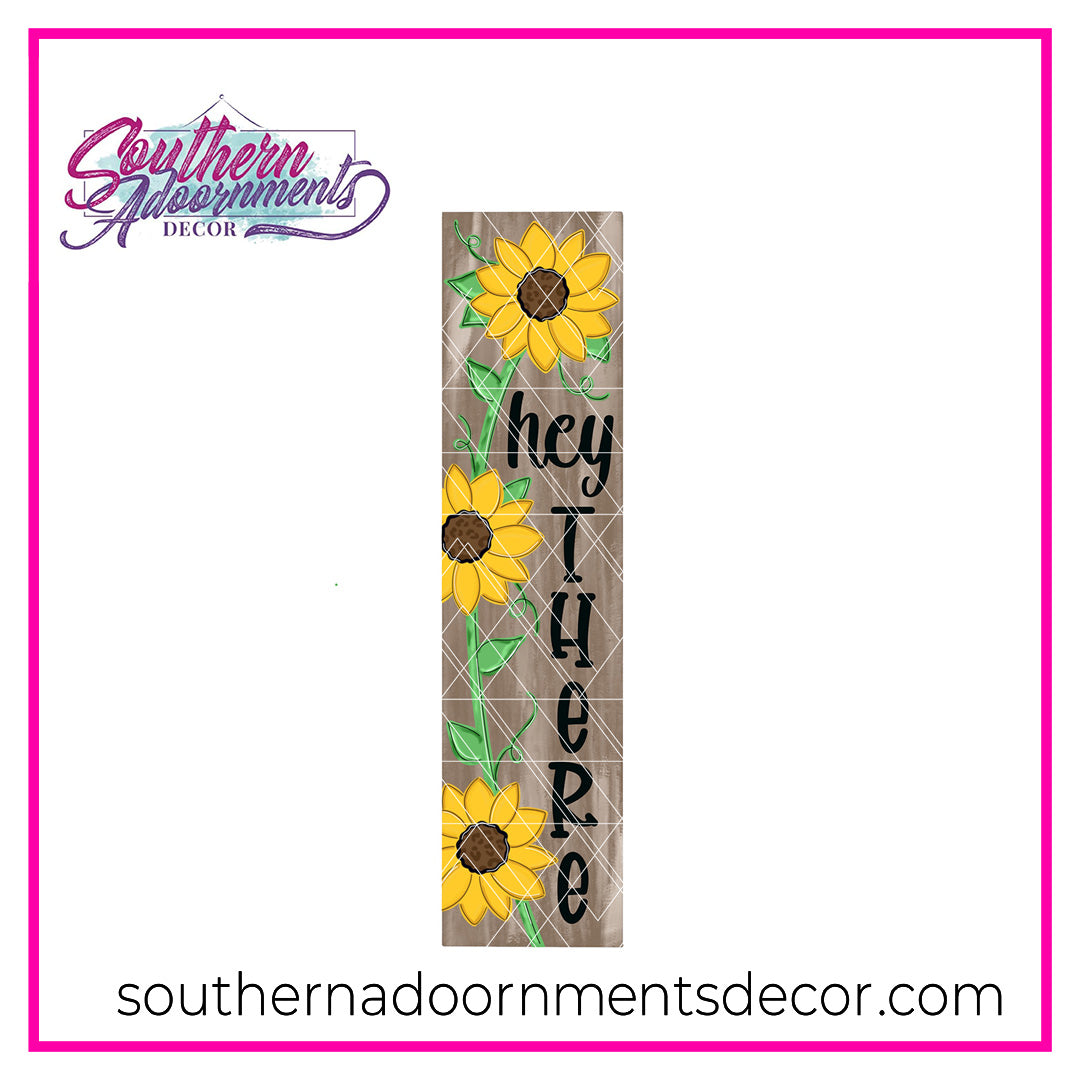 Sunflower Leaner Blank