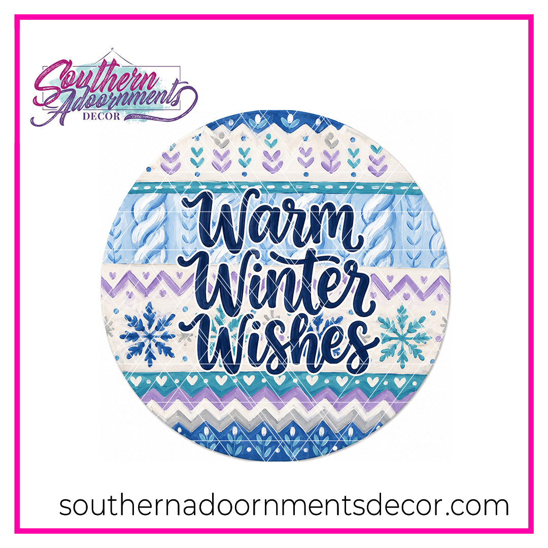 Sweater Winter Wishes Blank