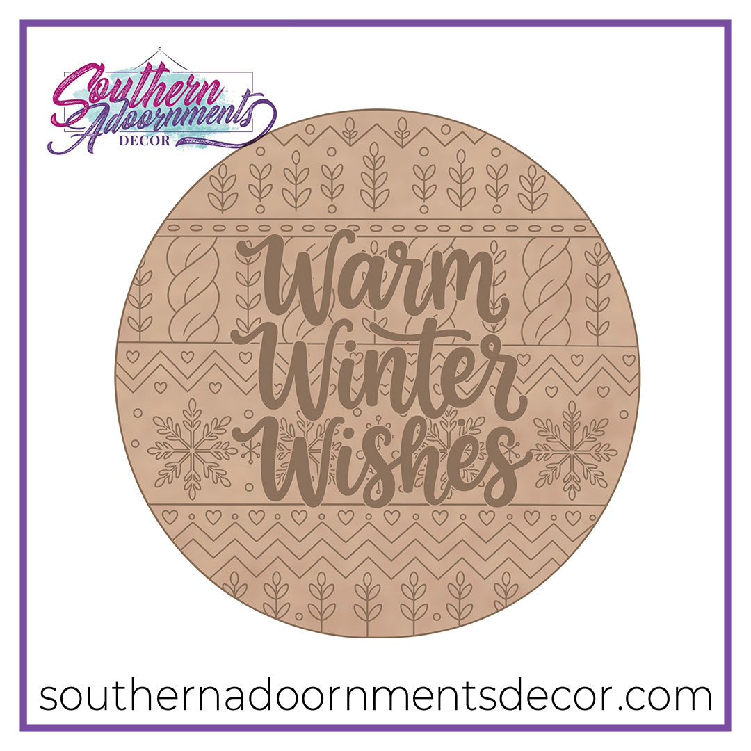Sweater Winter Wishes Blank