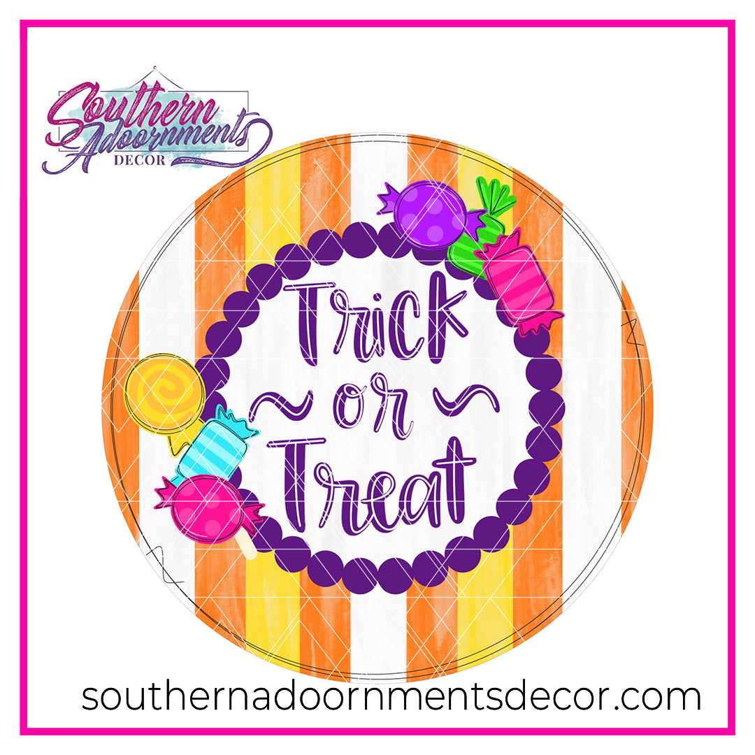 Trick or Treat Round Blank