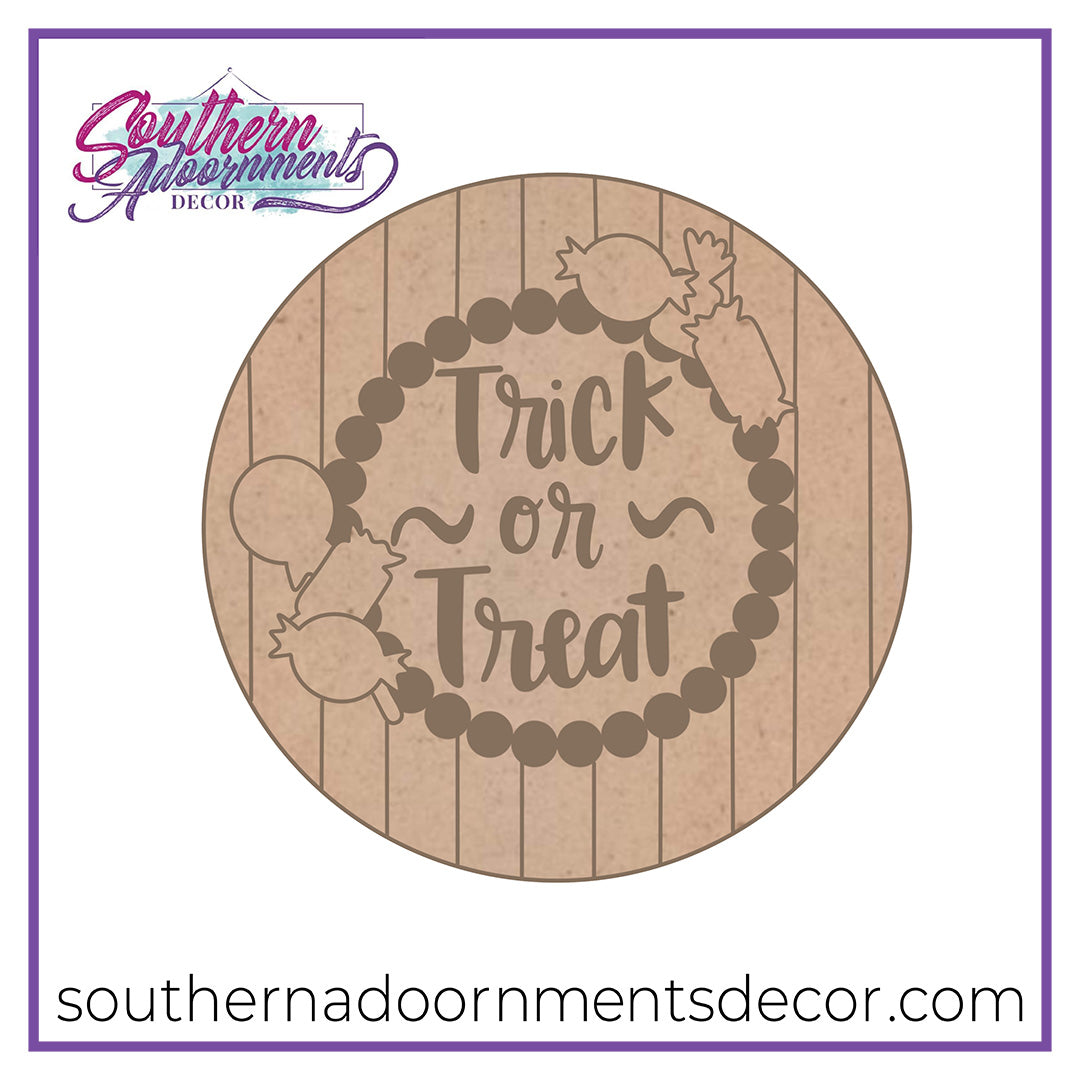 Trick or Treat Round Blank