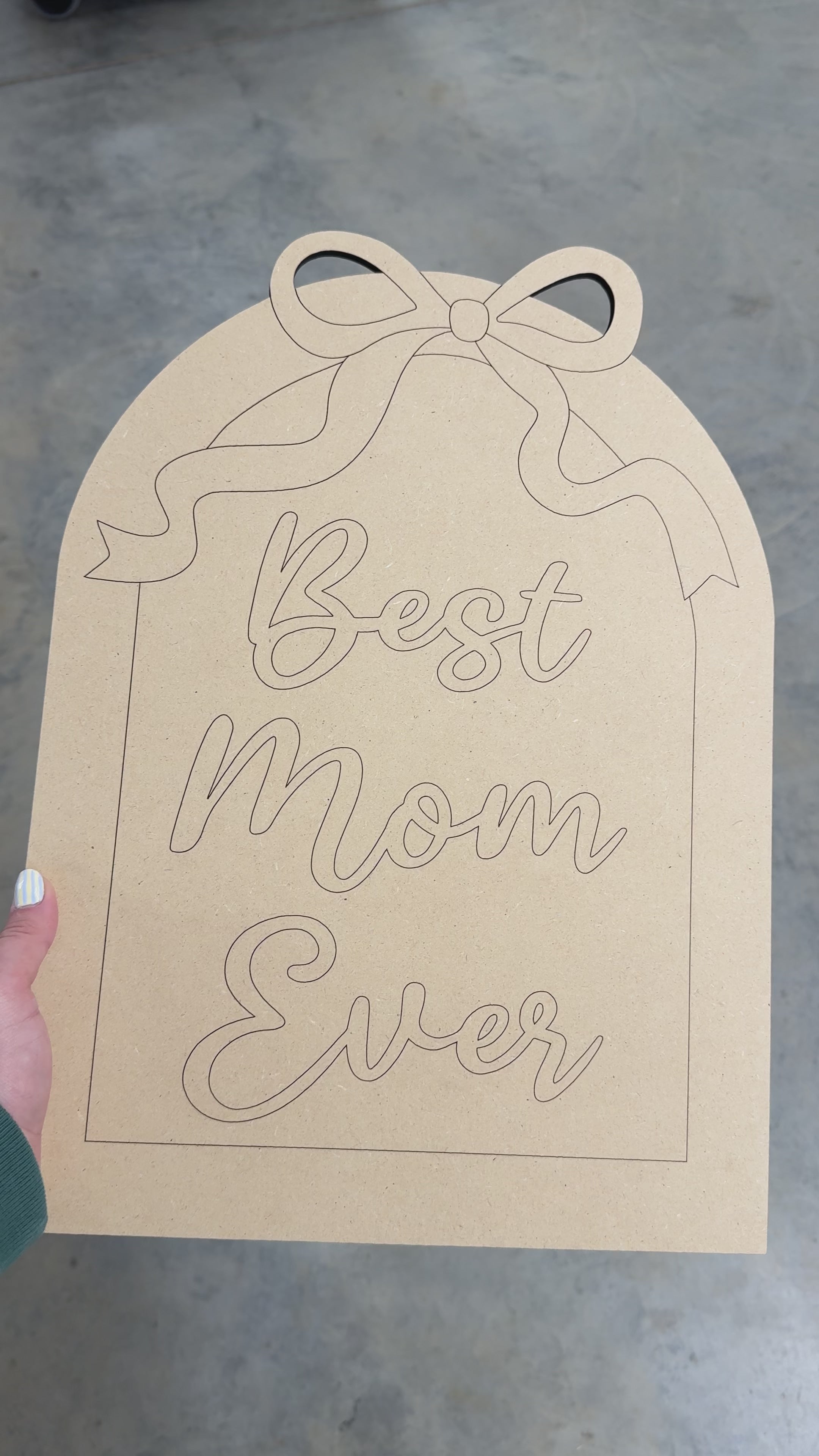 Best Mom Plaque Blank