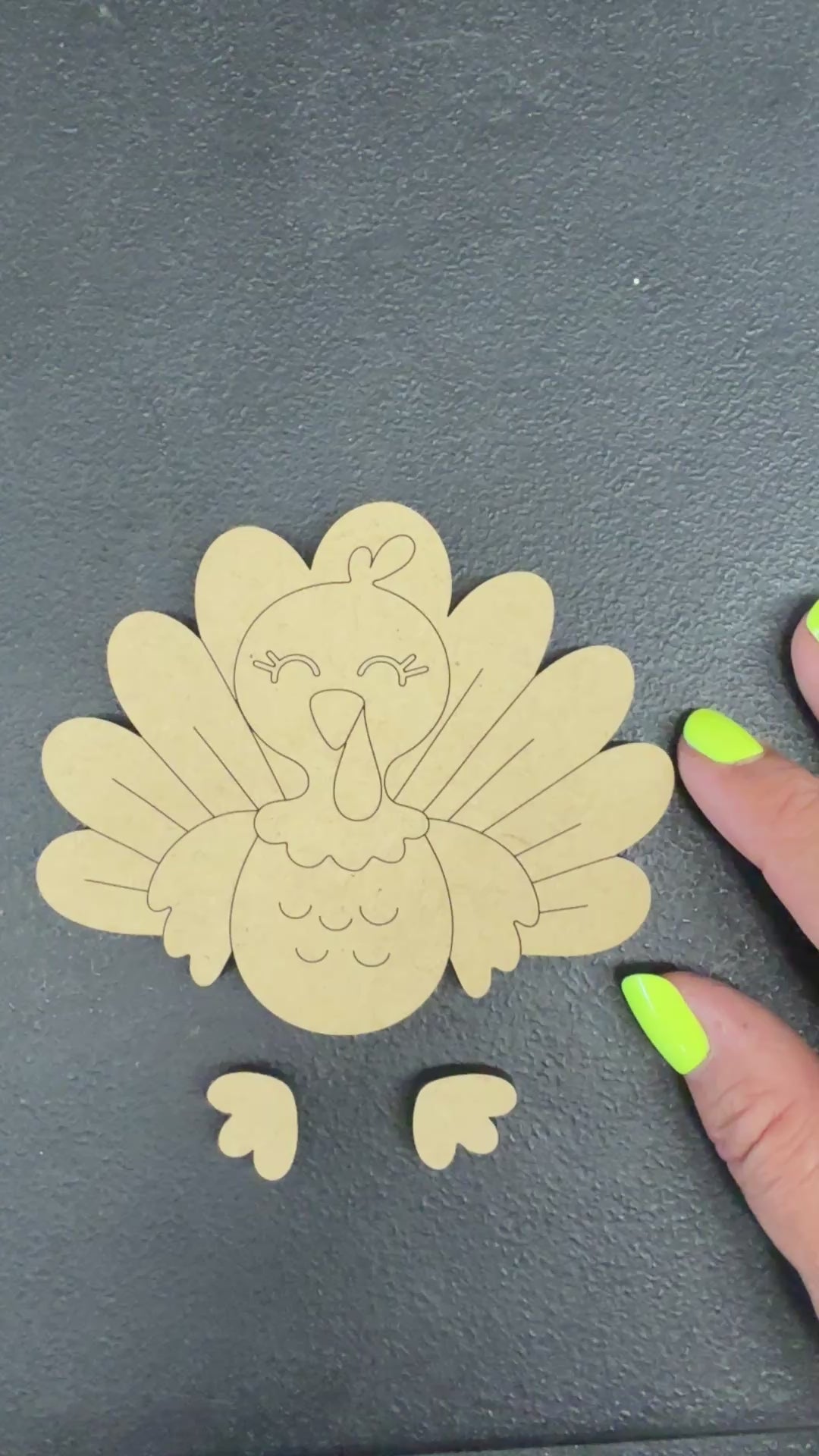 Ribbon Leg Turkey Blank