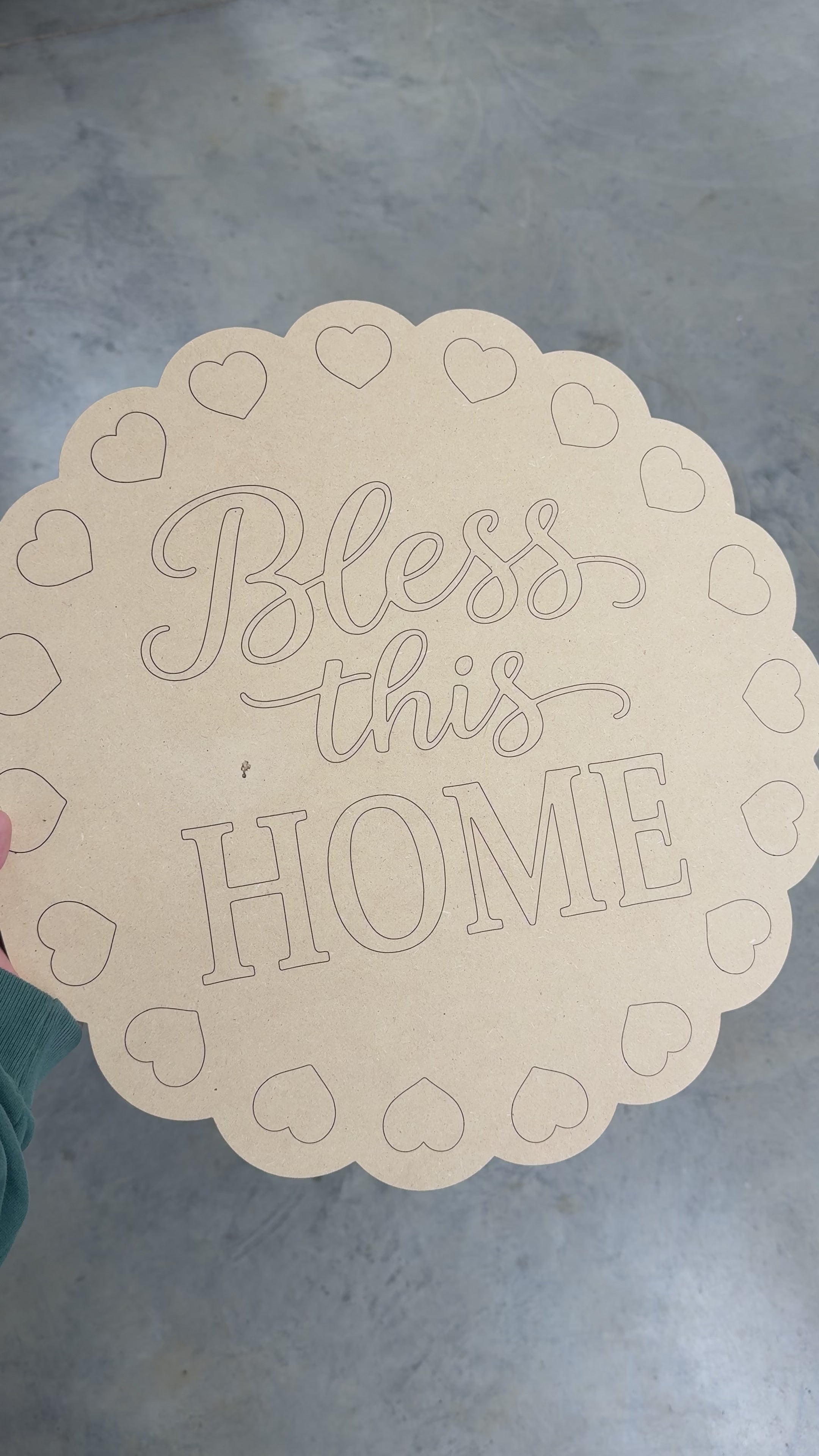 Bless this Home Hearts Blank
