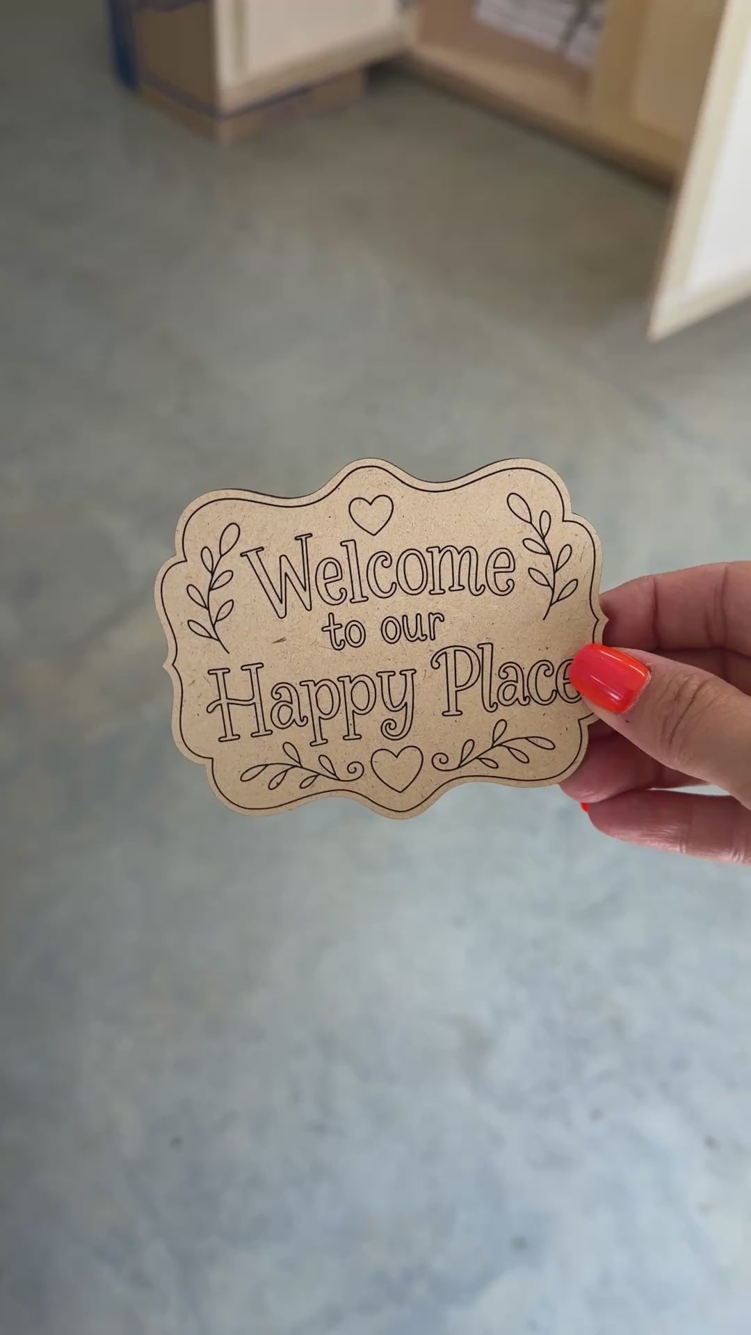 Welcome to our Happy Place Blank