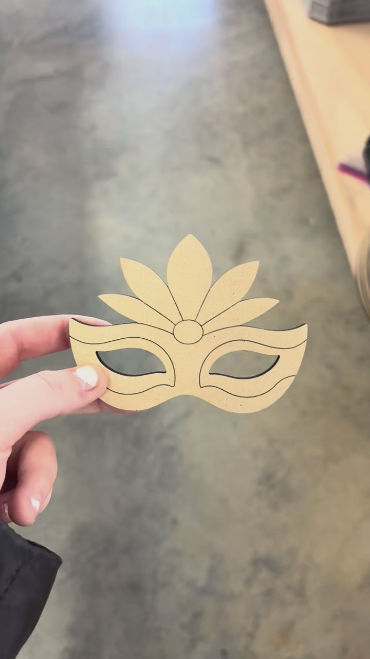 Mardi Gras Mask Blank
