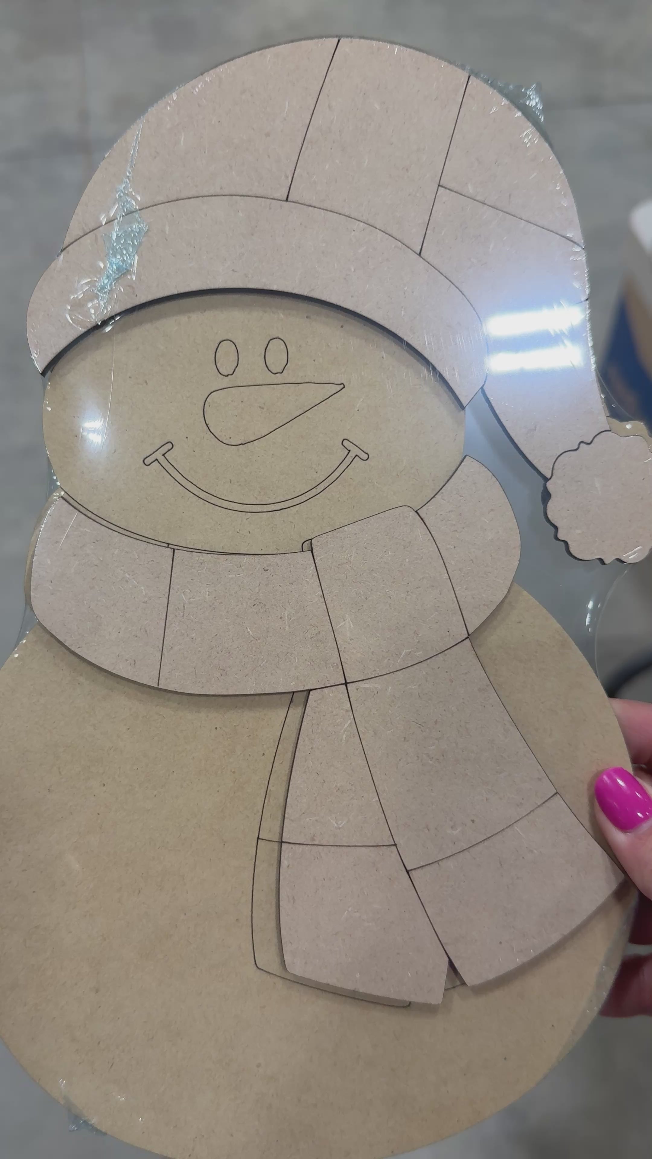 Quilted Snowman Blank
