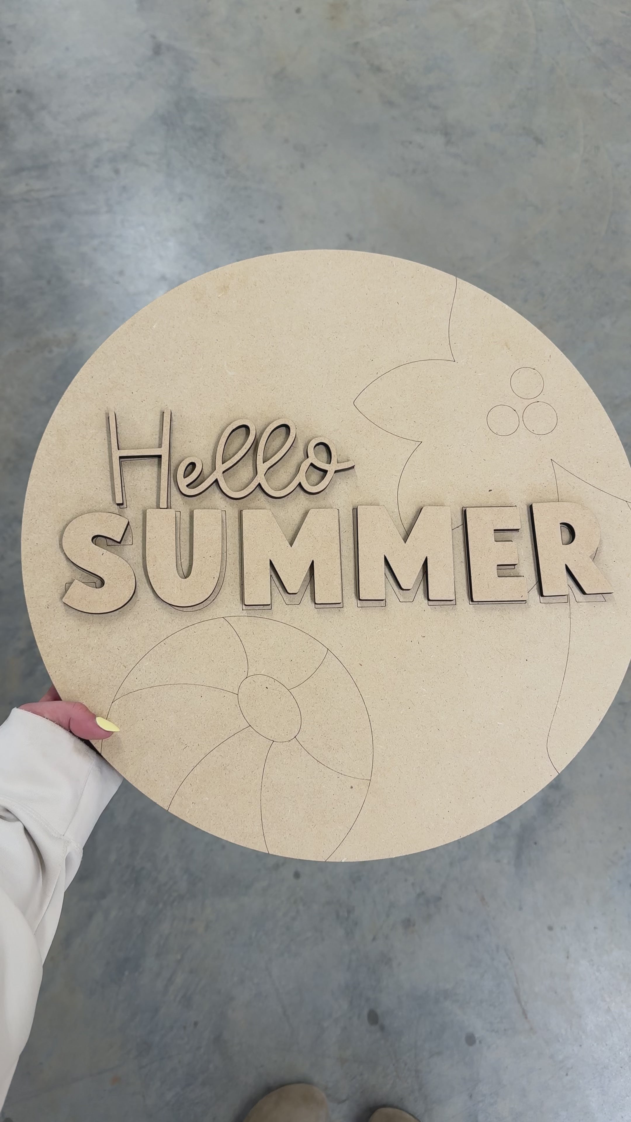 Hello Summer Poolside Blank