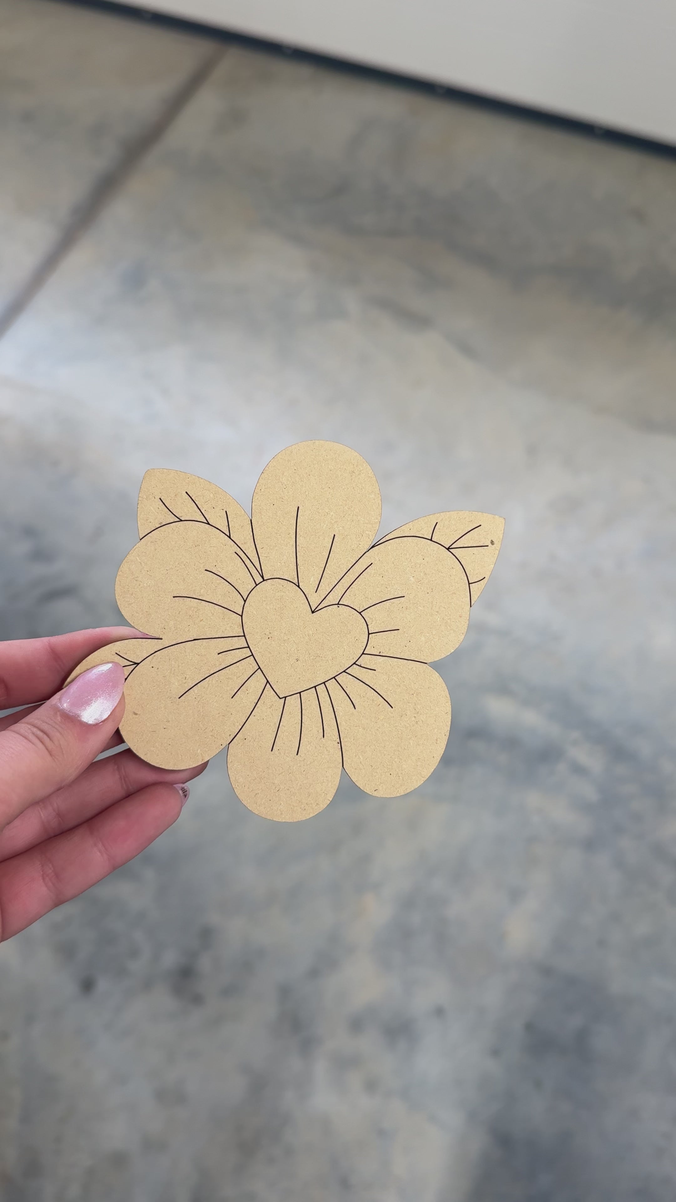 Daisy Heart Blank