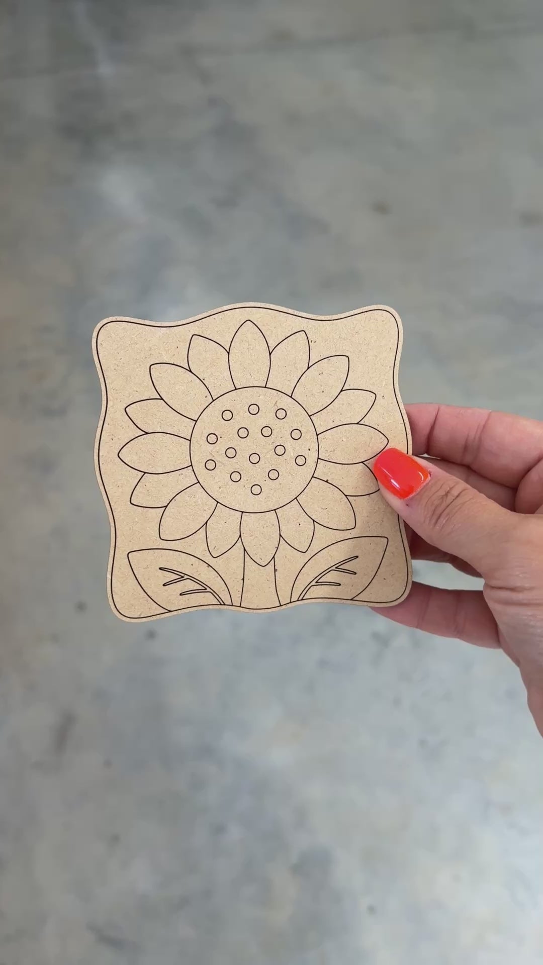 Sunflower Frame Blank