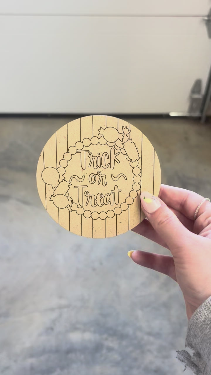 Trick or Treat Round Blank