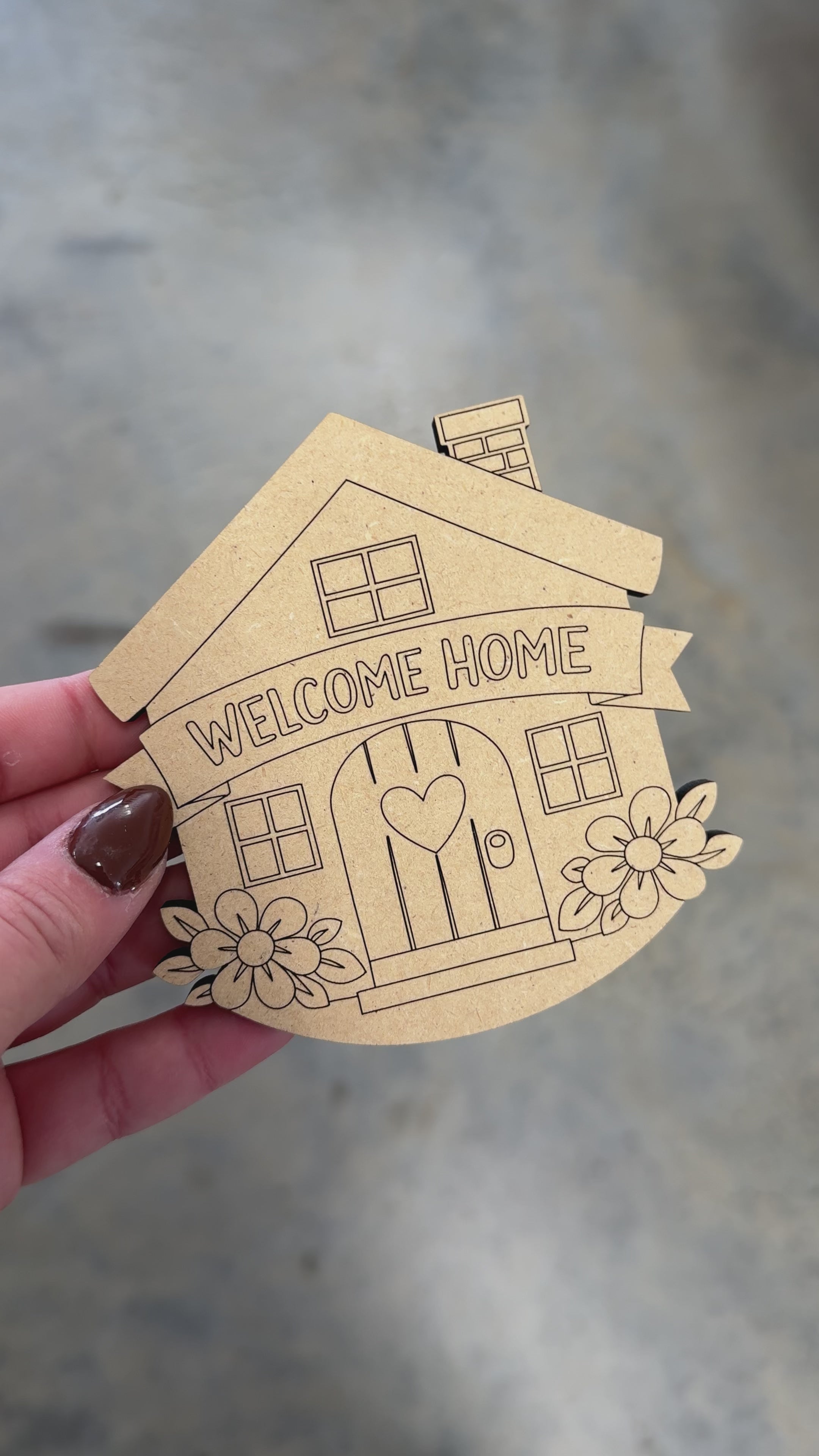 Heartfelt Welcome Home Here Blank