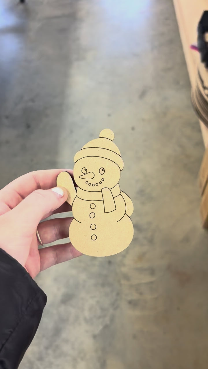 Waving Snowman Blank