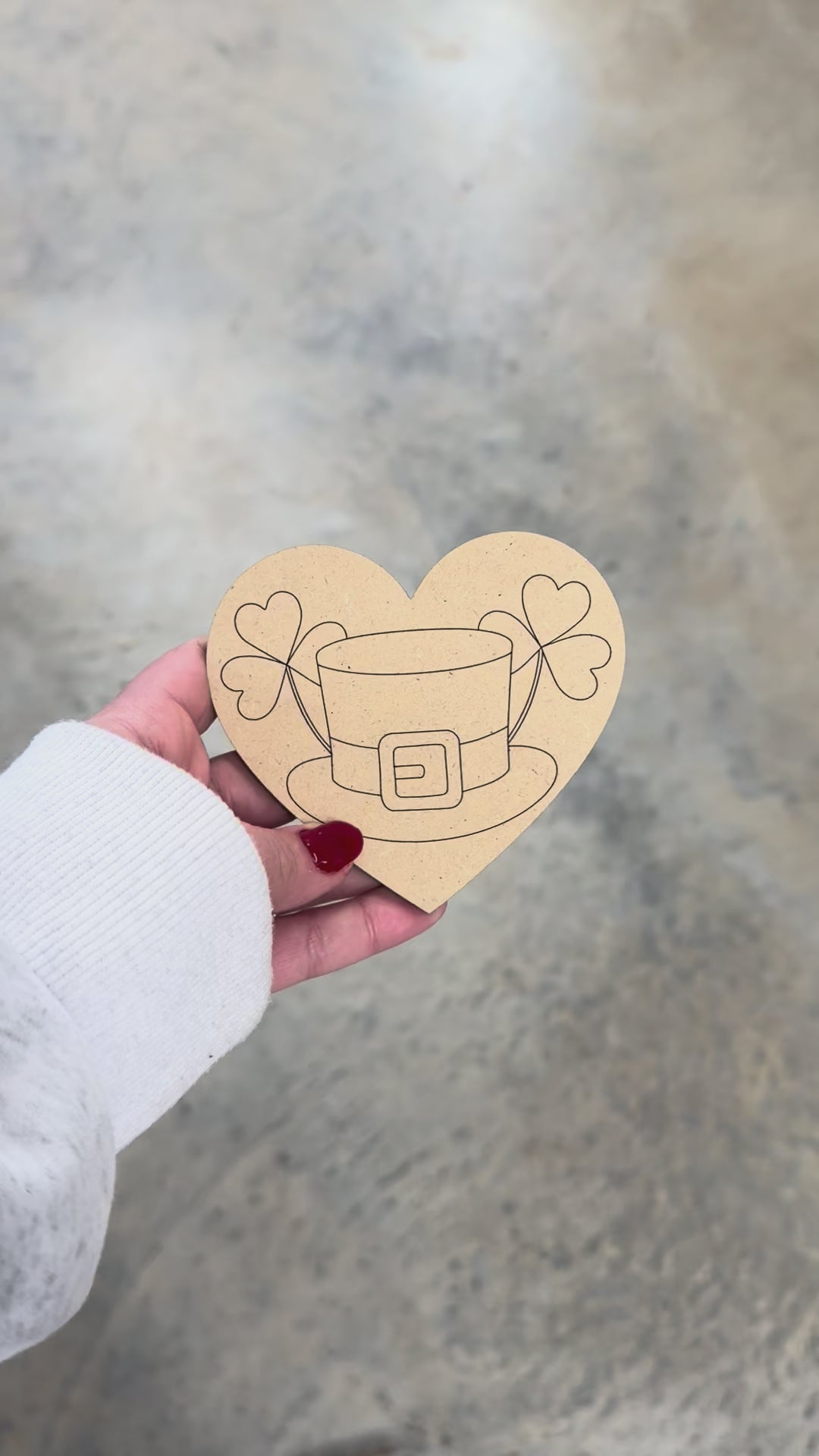 St. Patrick's Heart Blank