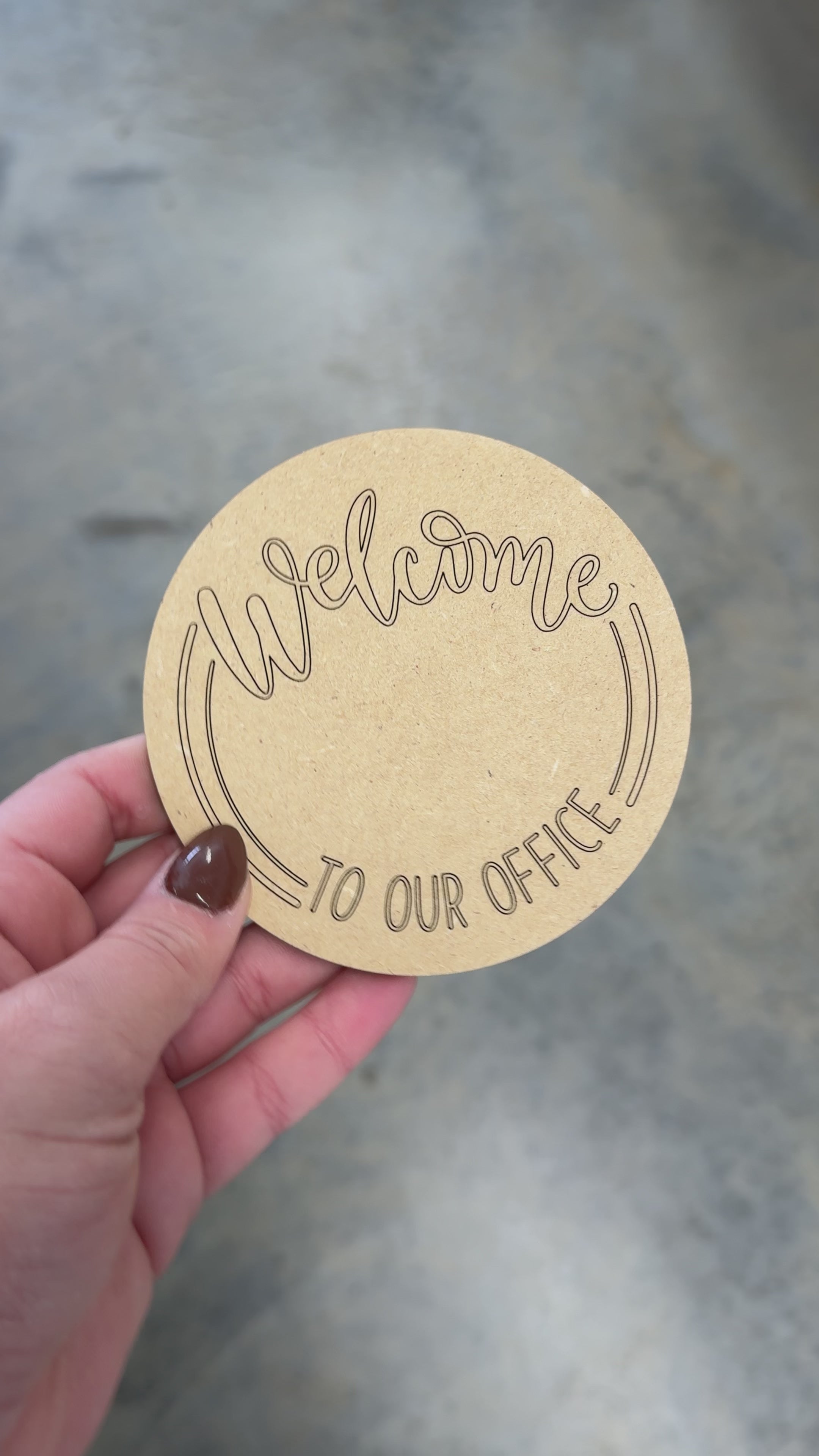 Changeable Office Welcome Blank