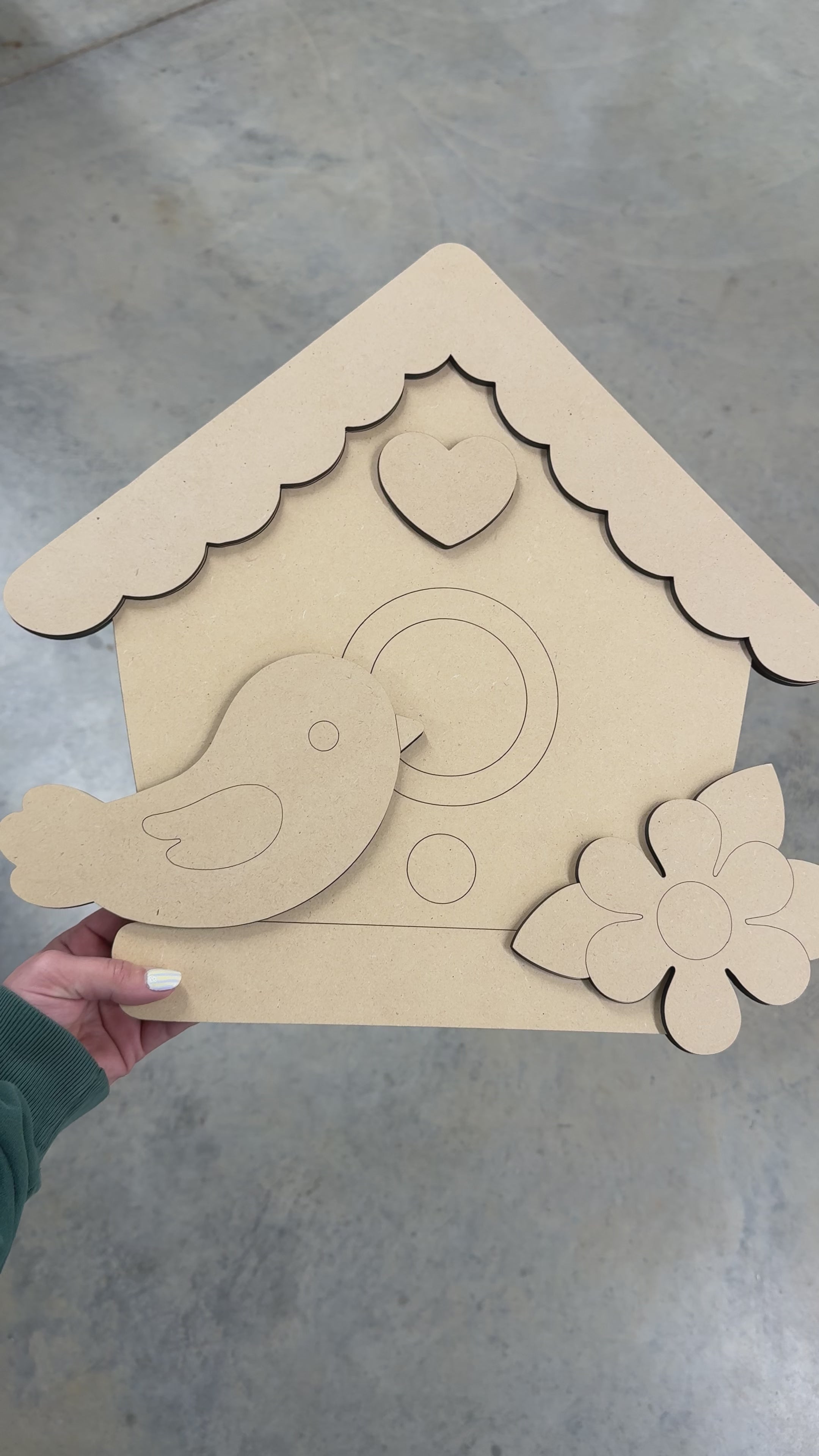 Happy Birdhouse Blank