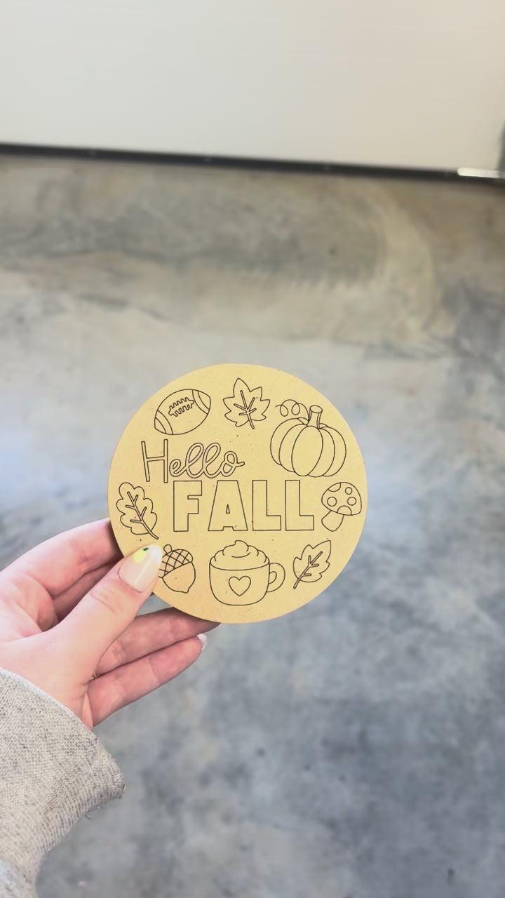 Hello Fall Faves Blank