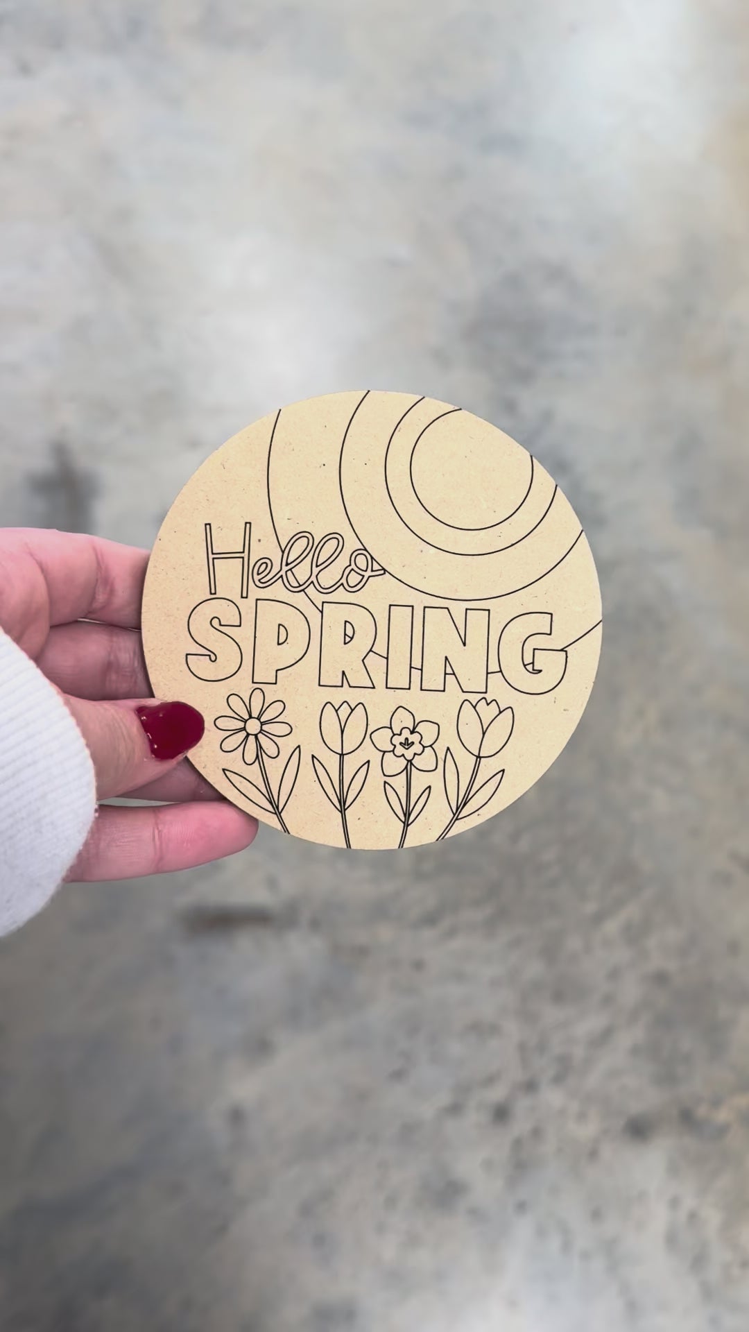 Hello Spring Sun Blooms Blank