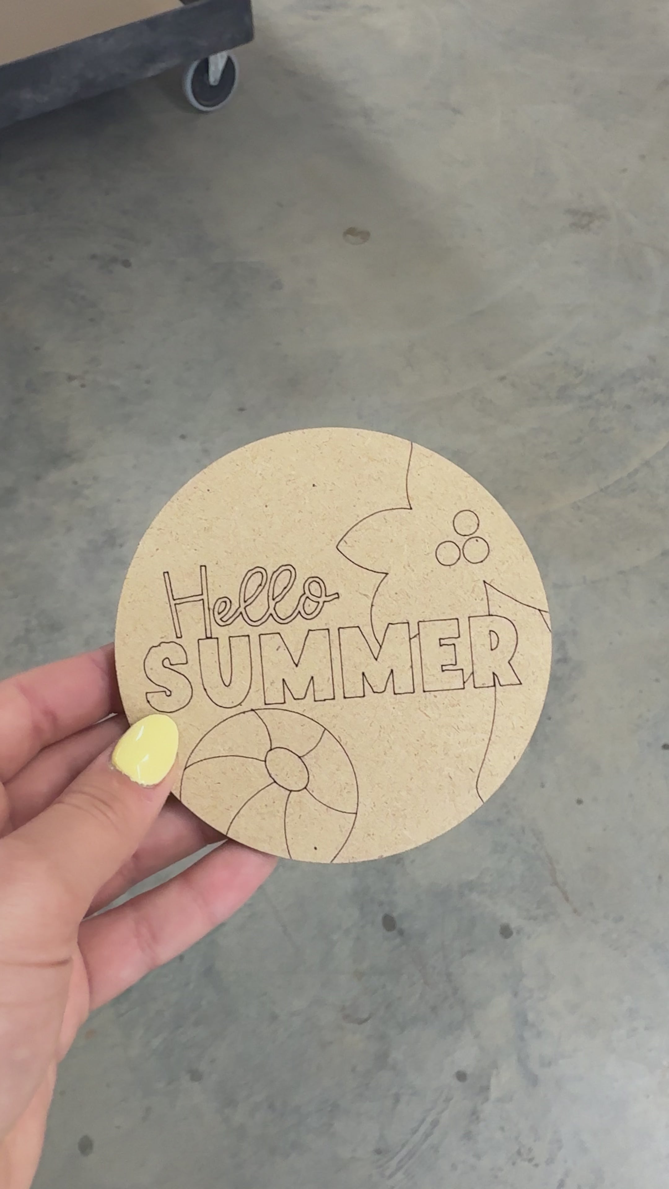Hello Summer Poolside Blank